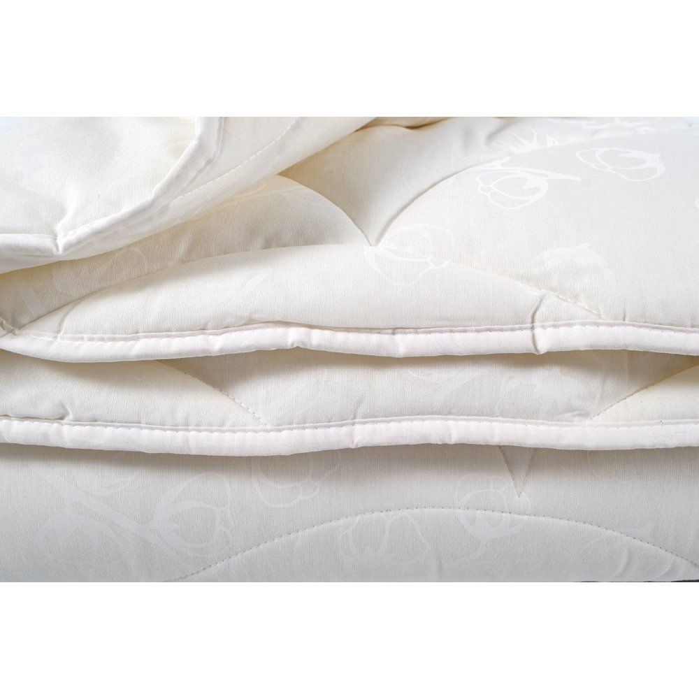 Ковдра антиалергенна Lotus Home Cotton Extra, полуторна, 215х155 см, молочна (svt-2000022289818) - фото 5