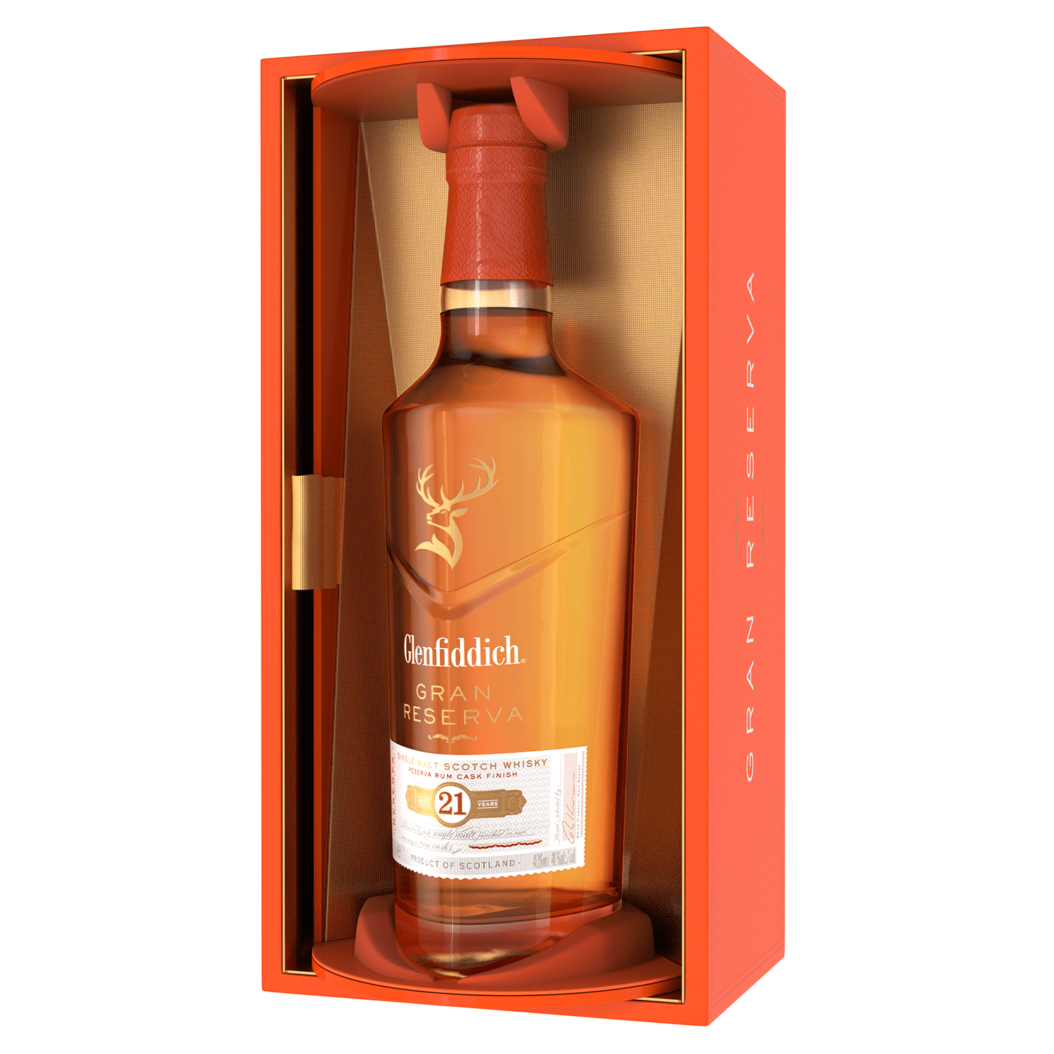 Виски Glenfiddich Gran Reserva Single Malt Scotch, 21 год, 40%, 0,7 л - фото 1