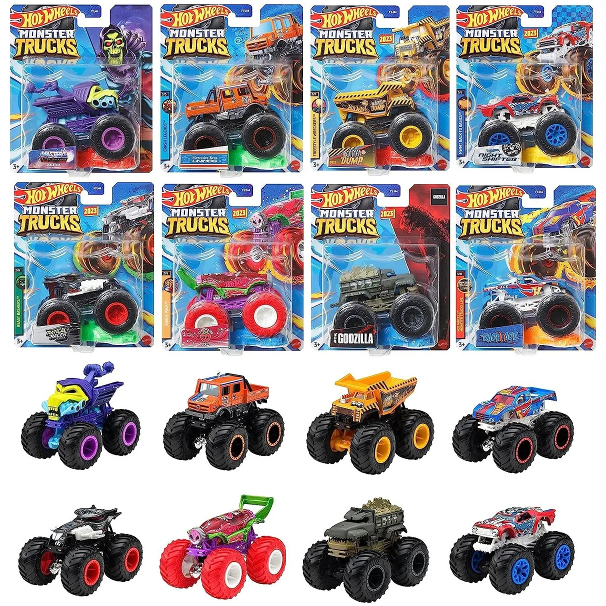 Базова машина-позашляховик Hot Wheels Monster Trucks 1 шт. в асортименті (FYJ44) - фото 1