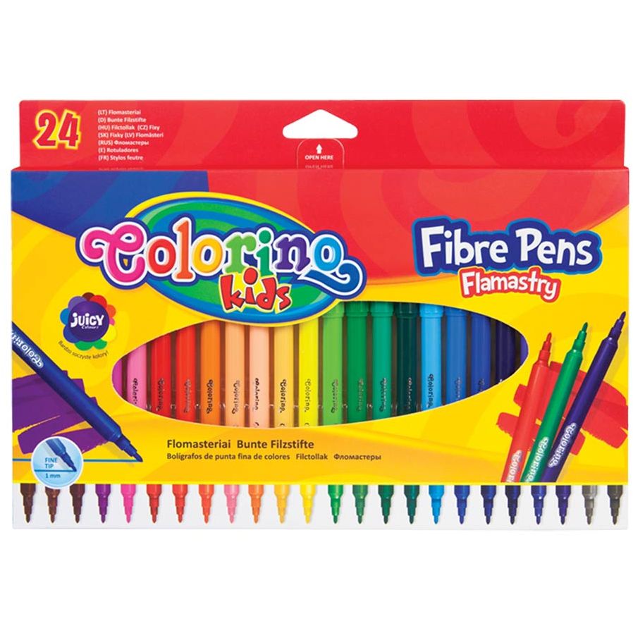 Фломастеры Colorino Fibre Pens, 24 цвета (14625PTR/1) - фото 1