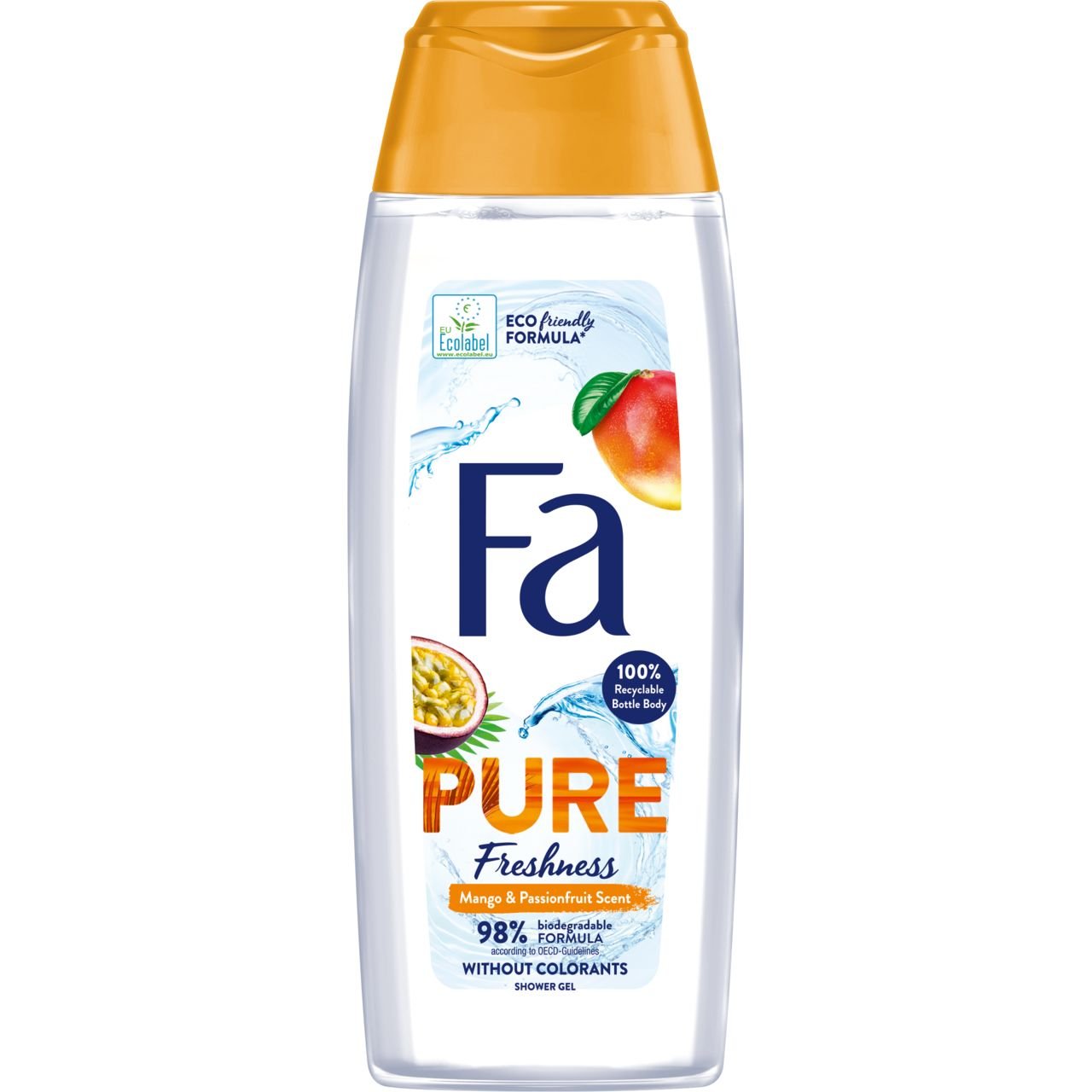 Набор Fa Pure Freshness: Гель для душа с ароматом манго и маракуйи 250 мл + Антиперспирант роликовый Empowering Moments 50 мл - фото 2