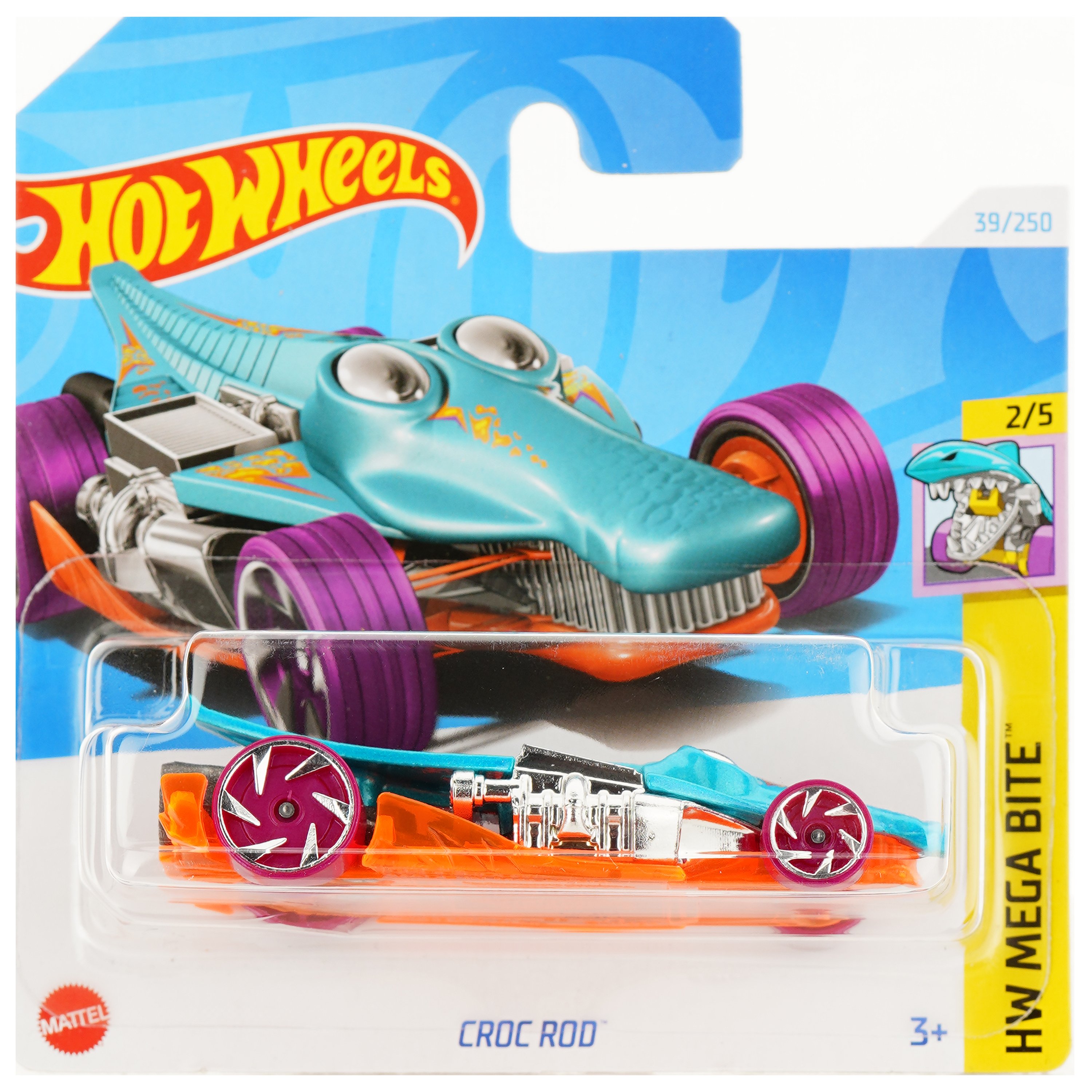 Базовая машинка Hot Wheels HW Mega Bite Croc Rod (5785) - фото 1