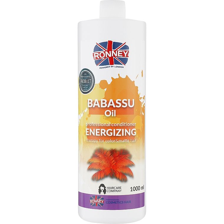 Кондиціонер для фарбованого волосся Ronney Professional Babassu Oil Energizing 1 л - фото 1