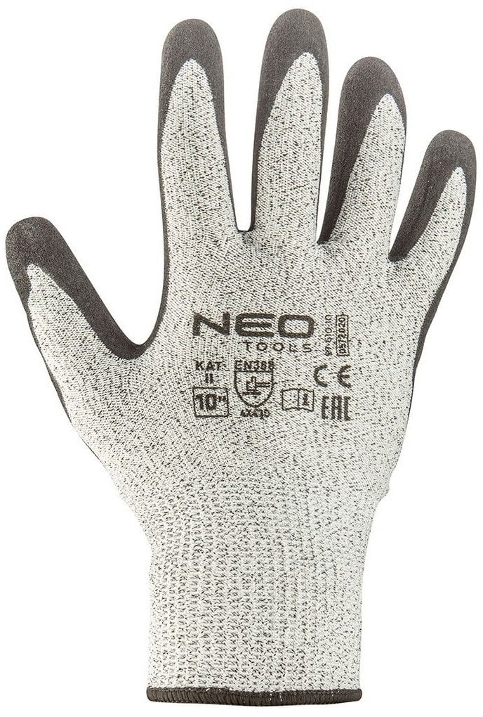 Рукавички робочі Neo Tools нітрилове покриття розмір 9 сірі (97-610-9) - фото 3