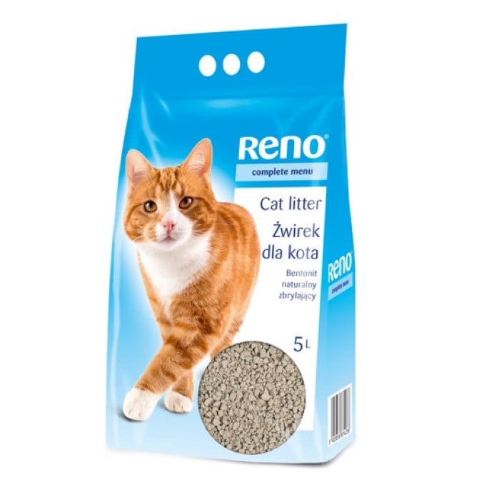 Бентонитовый наполнитель для кошачьего туалета Reno, 5 л - фото 1