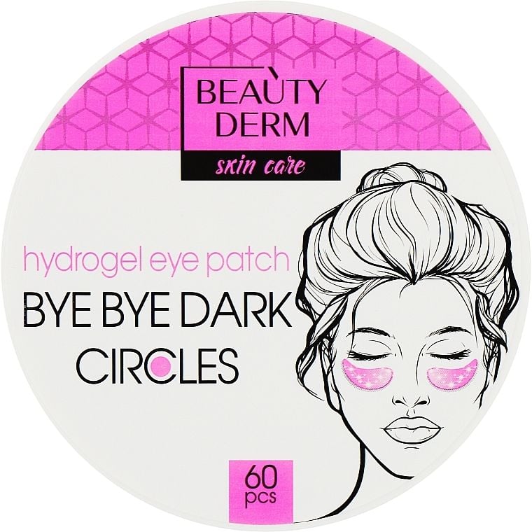 Рожеві гідрогелеві патчі Beauty Derm Bye Bye dark circles 60 шт. - фото 1