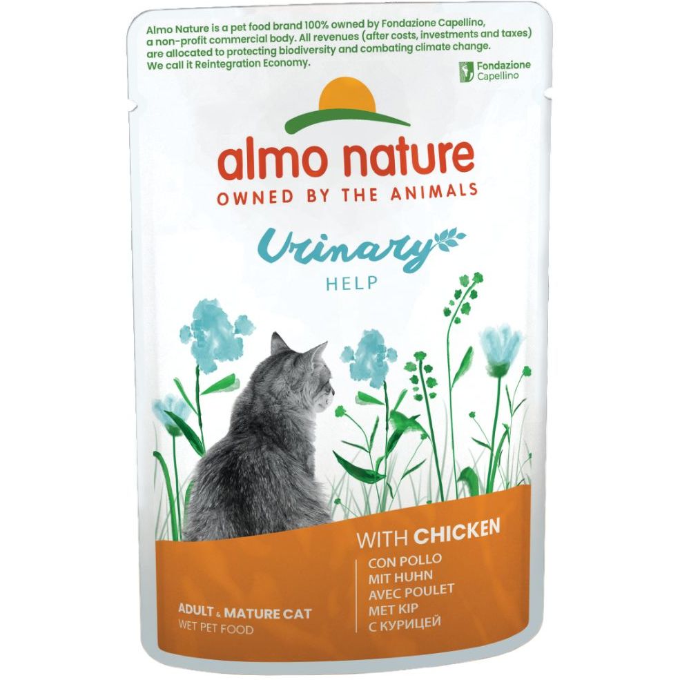Влажный корм для кошек Almo Nature Holistic Functional Cat с профилактикой мочекаменной болезни с курицей 70 г (5297) - фото 1