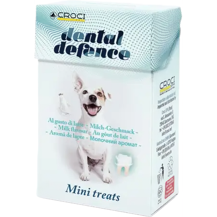 Ласощі для собак Croci Dental Defence Treat Захист зубів з зеленим чаєм 35 г - фото 1