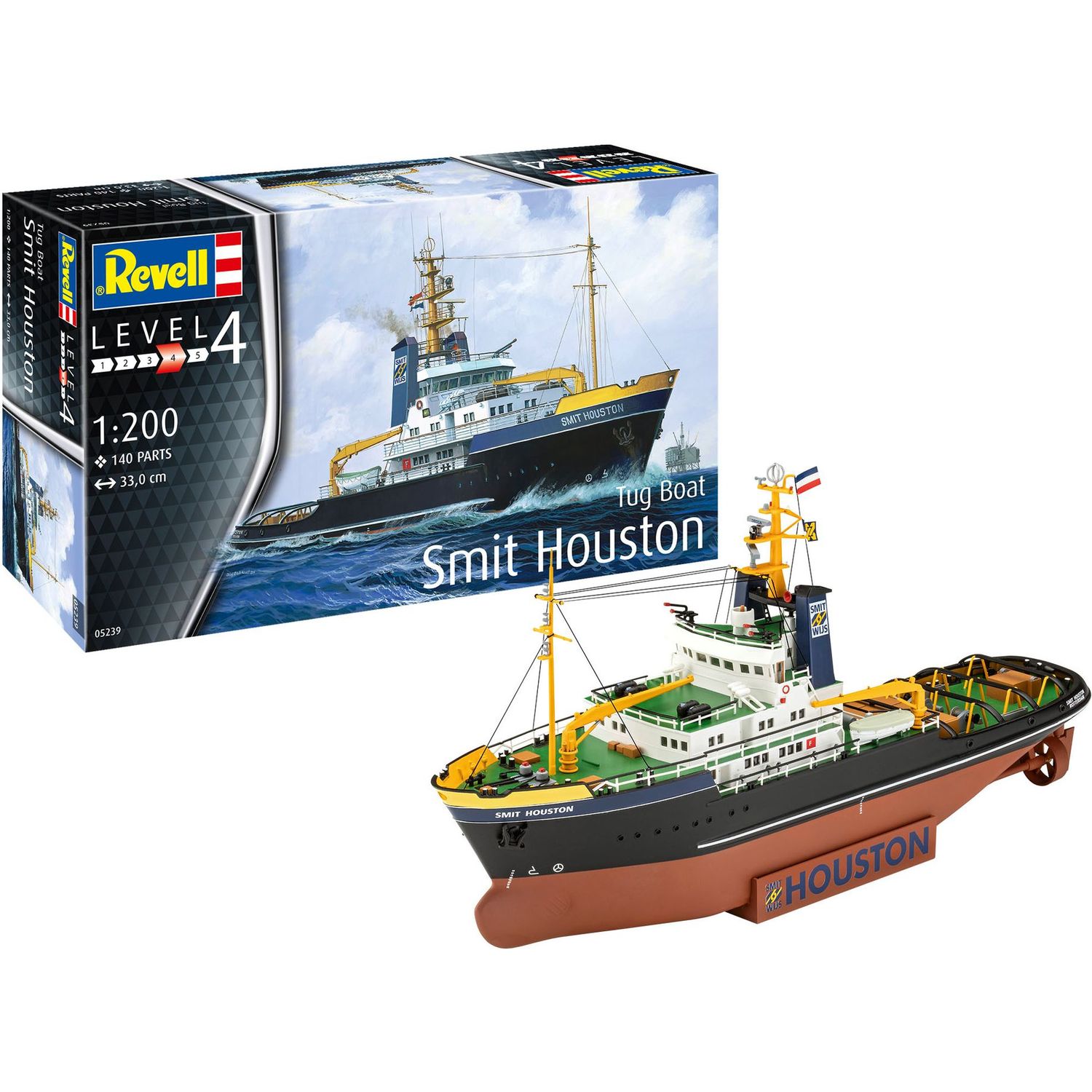 Збірна модель Revell Буксир Smit Houston рівень 4, масштаб 1:200, 140 деталей (RVL-05239) - фото 2