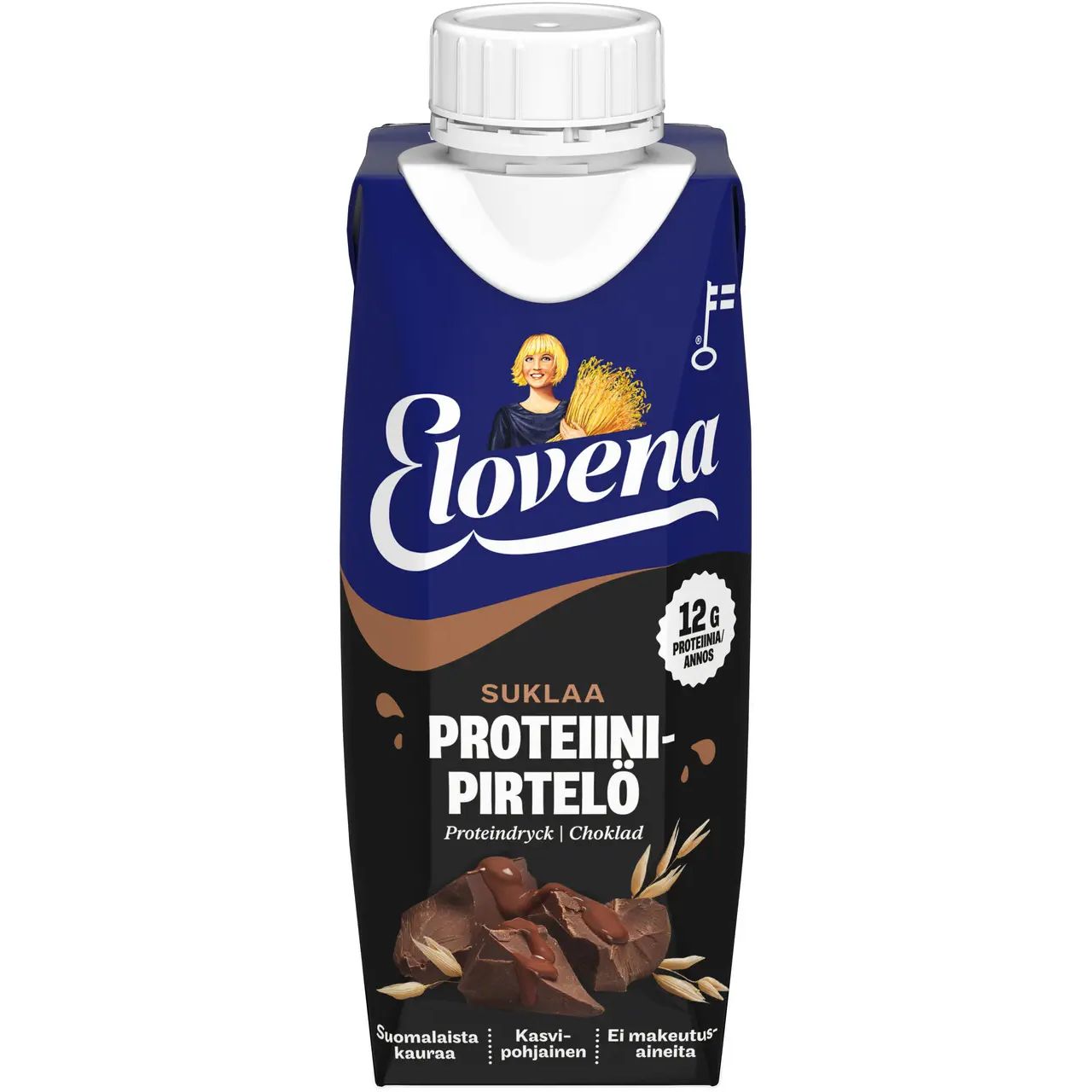 Протеиновый коктейль Elovena Proteiini-Pirtelo с шоколадом 250 мл - фото 1