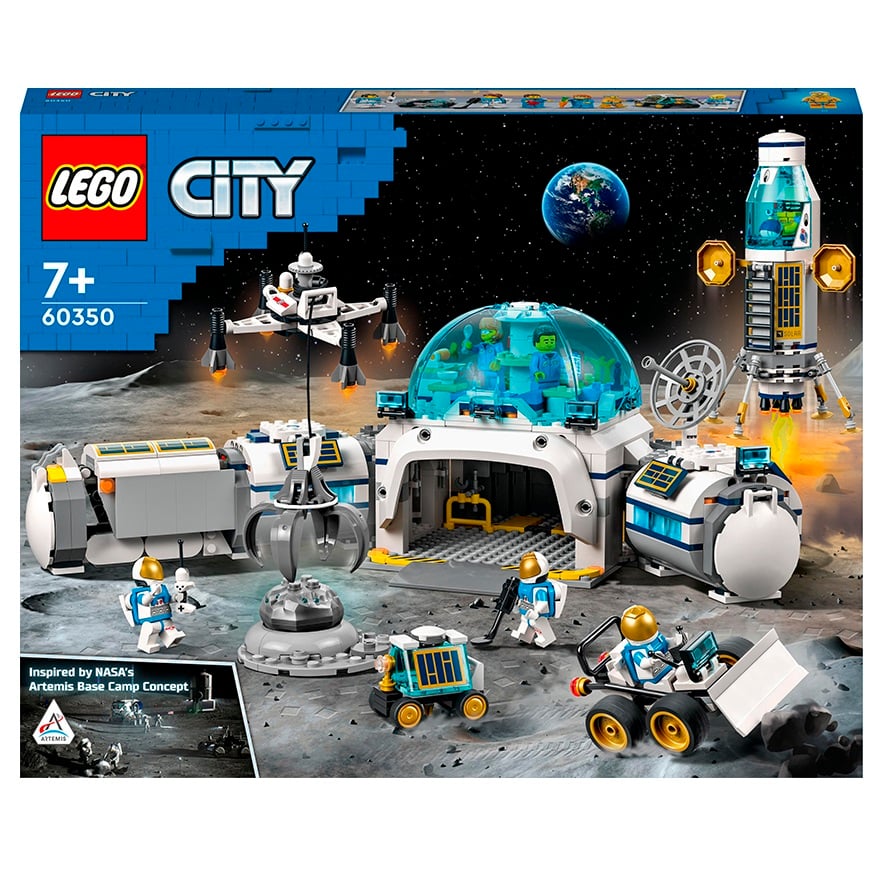 Конструктор LEGO City Лунная научная база, 786 деталей (60350) - фото 1
