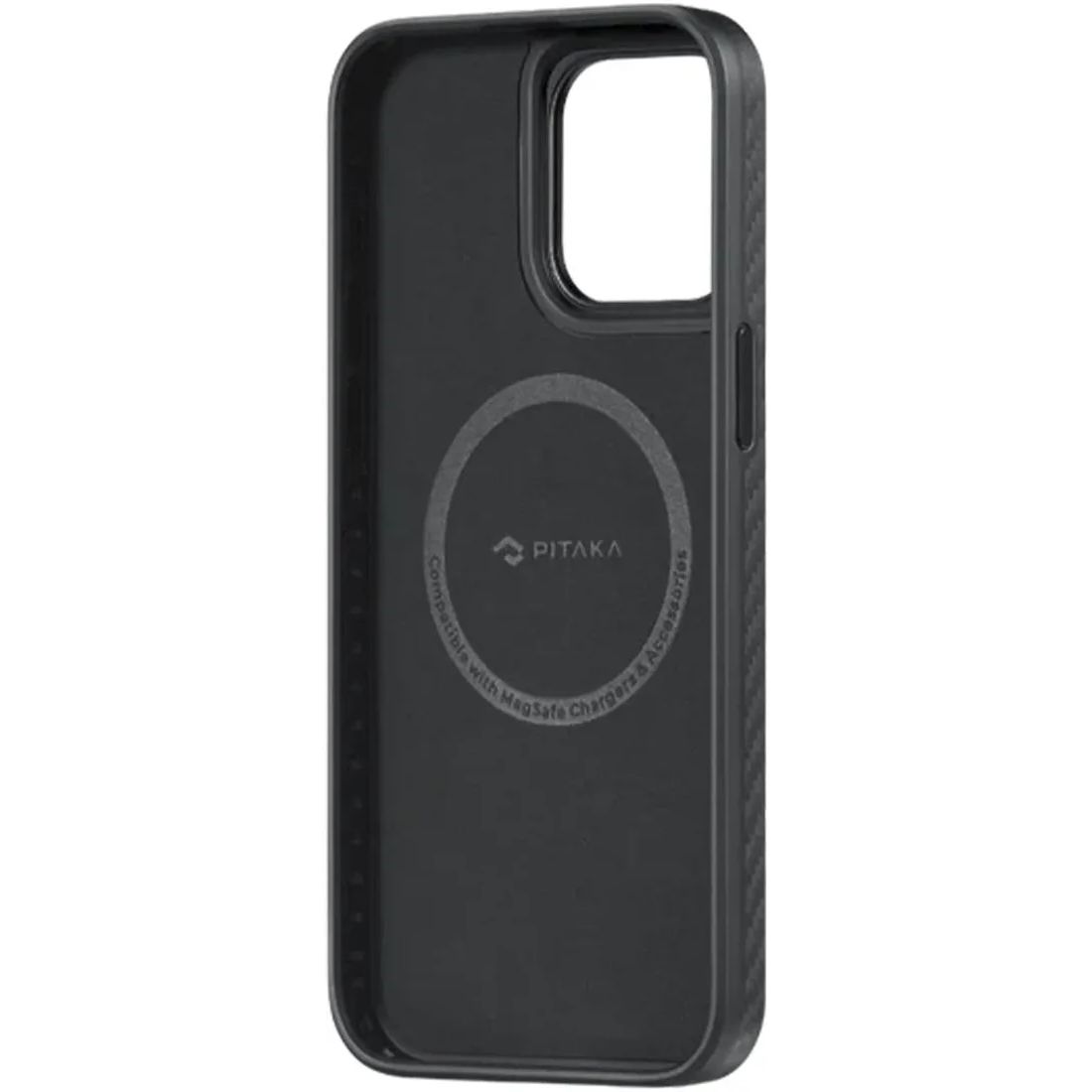 Чохол-накладка Pitaka MagEZ Case Pro 4 Twill 1500D Black/Grey для iPhone 15 Pro - фото 4