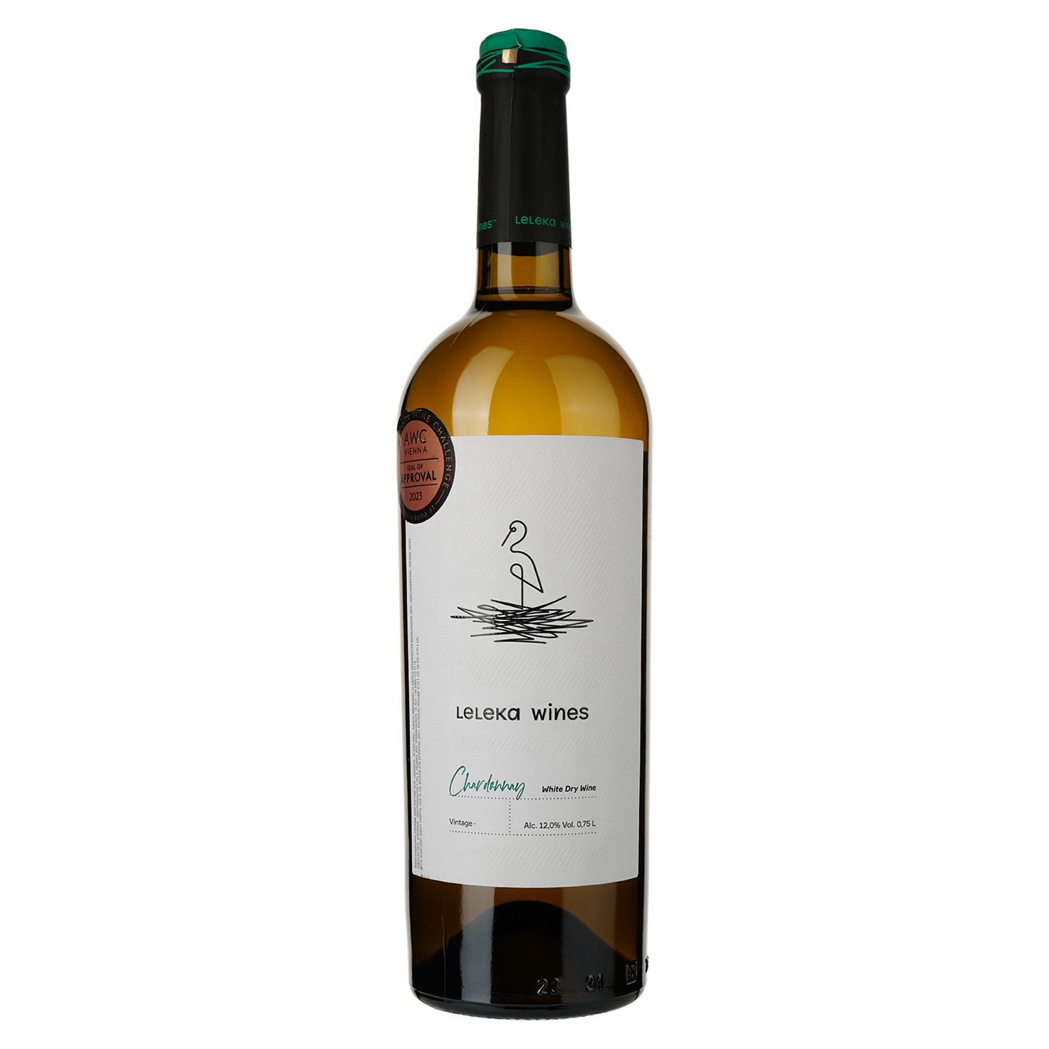 Вино Leleka Wines Шардоне, біле, сухе, 0,75 л, 13% (854159) - фото 1