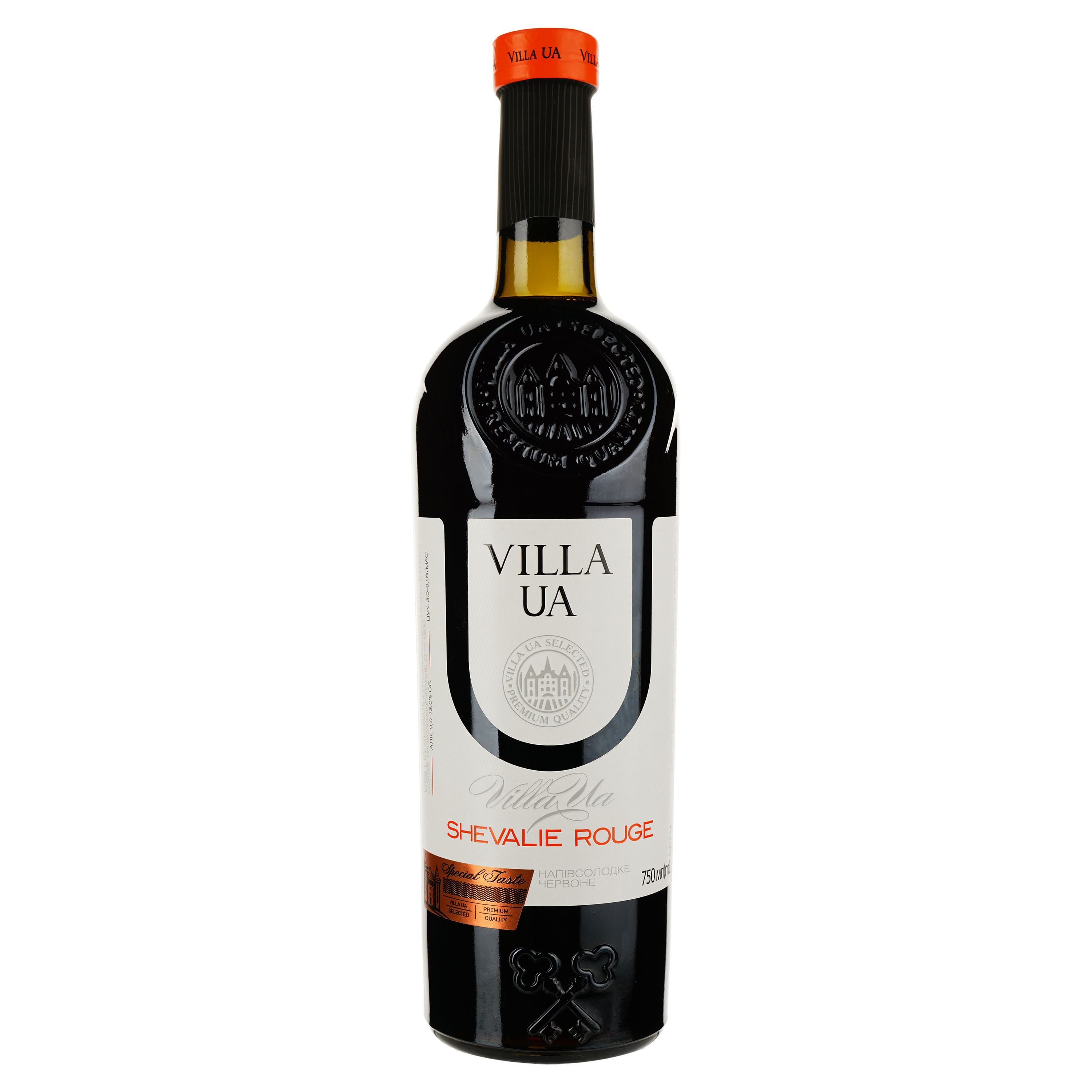 Вино Villa UA Шевалье Руж красное полусладкое 0.75 л - фото 1