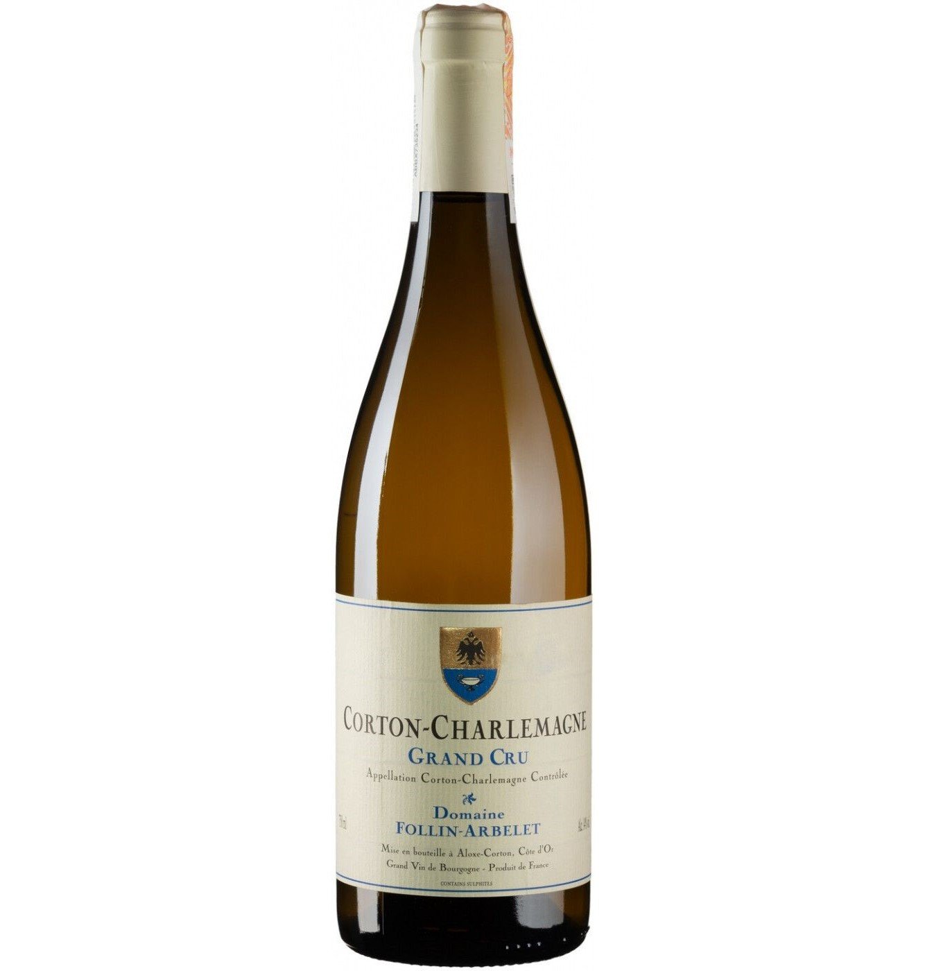 Вино Domaine Follin Arbelet Corton Charlemagne Grand Cru Blanc 2020, біле, сухе, 0,75 л - фото 1
