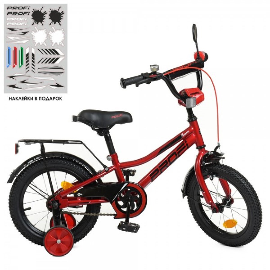 Велосипед дитячий двоколісний Profi Prime 14" червоний (Y14221 red) - фото 1
