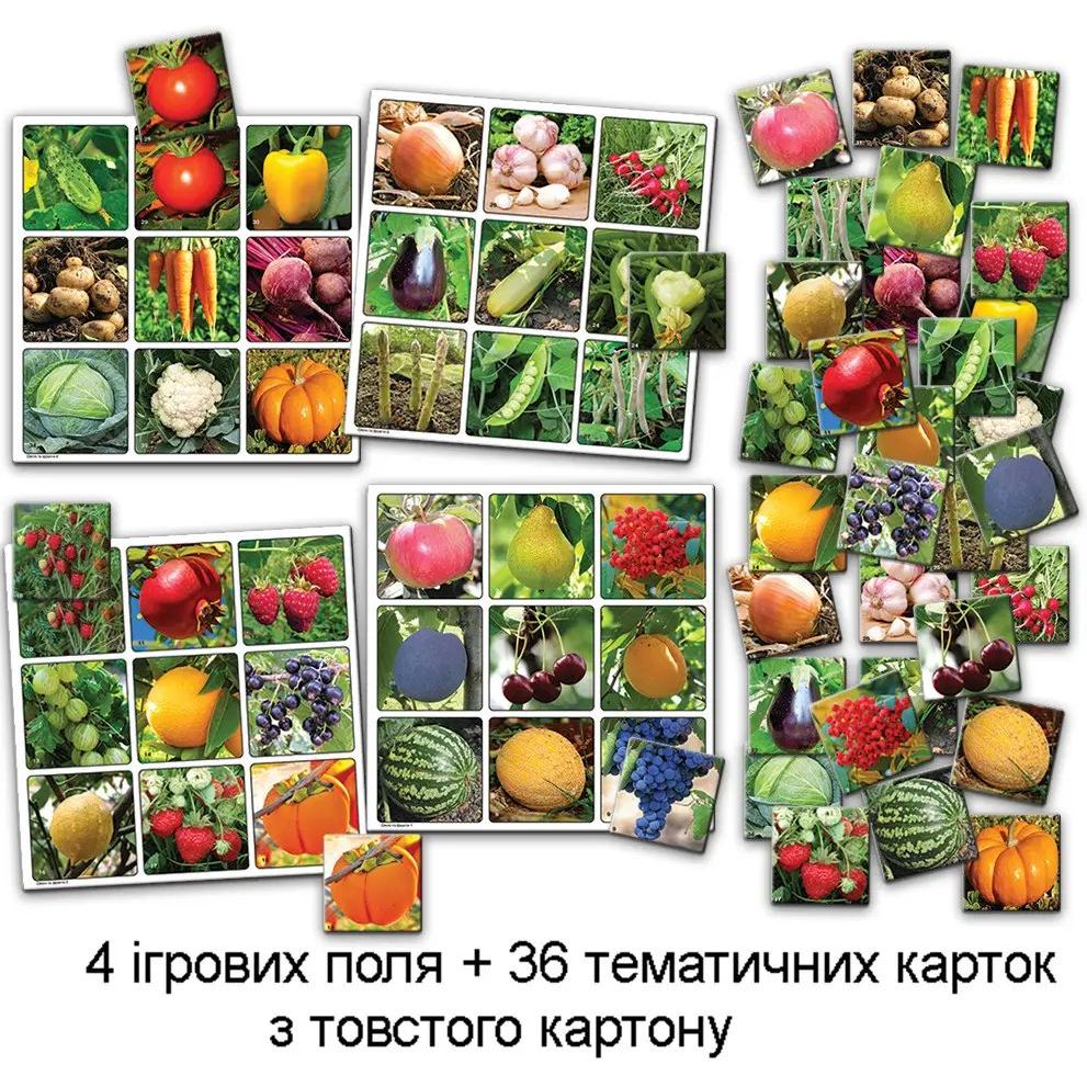 Настольная игра Київська фабрика іграшок Суперлото Овощи и фрукты - фото 2