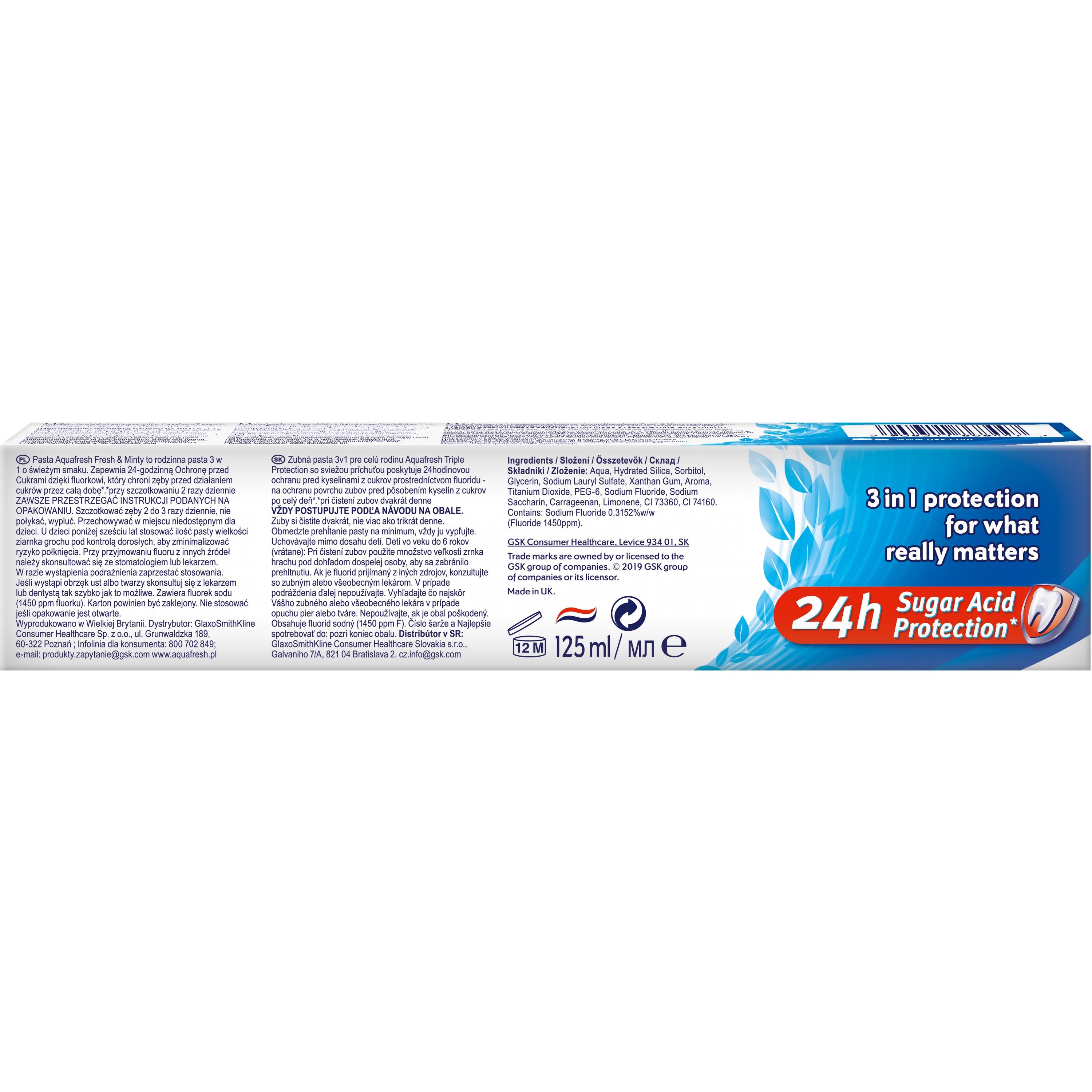 Зубна паста Aquafresh Освіжаюче-м'ятна потрійний захист 125 мл - фото 5