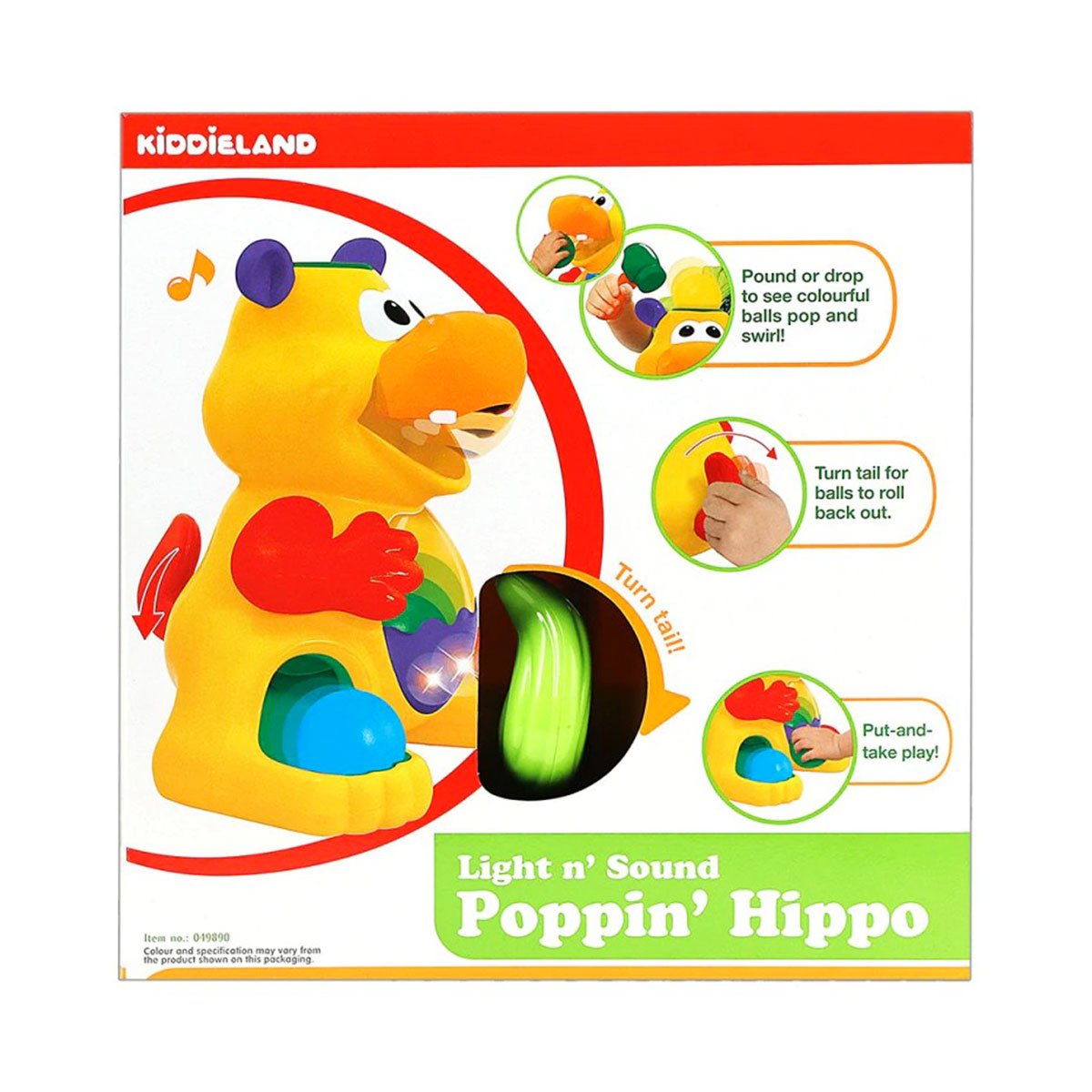 Розвиваюча іграшка Kiddieland Гіпопотам-жонглер (049890) - фото 8