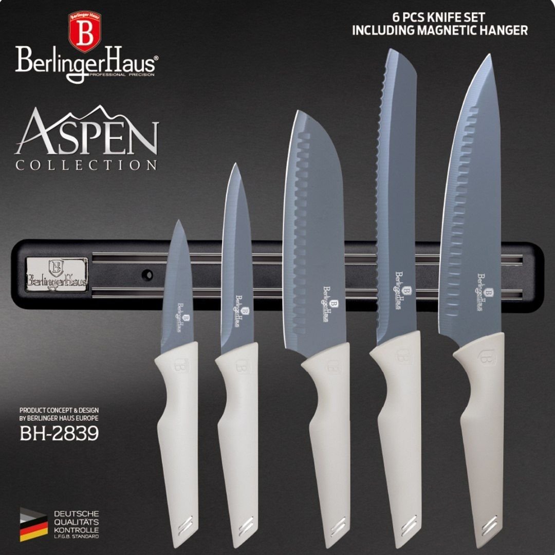 Набір ножів Berlinger Haus Aspen Collection, чорний (BH 2839) - фото 2