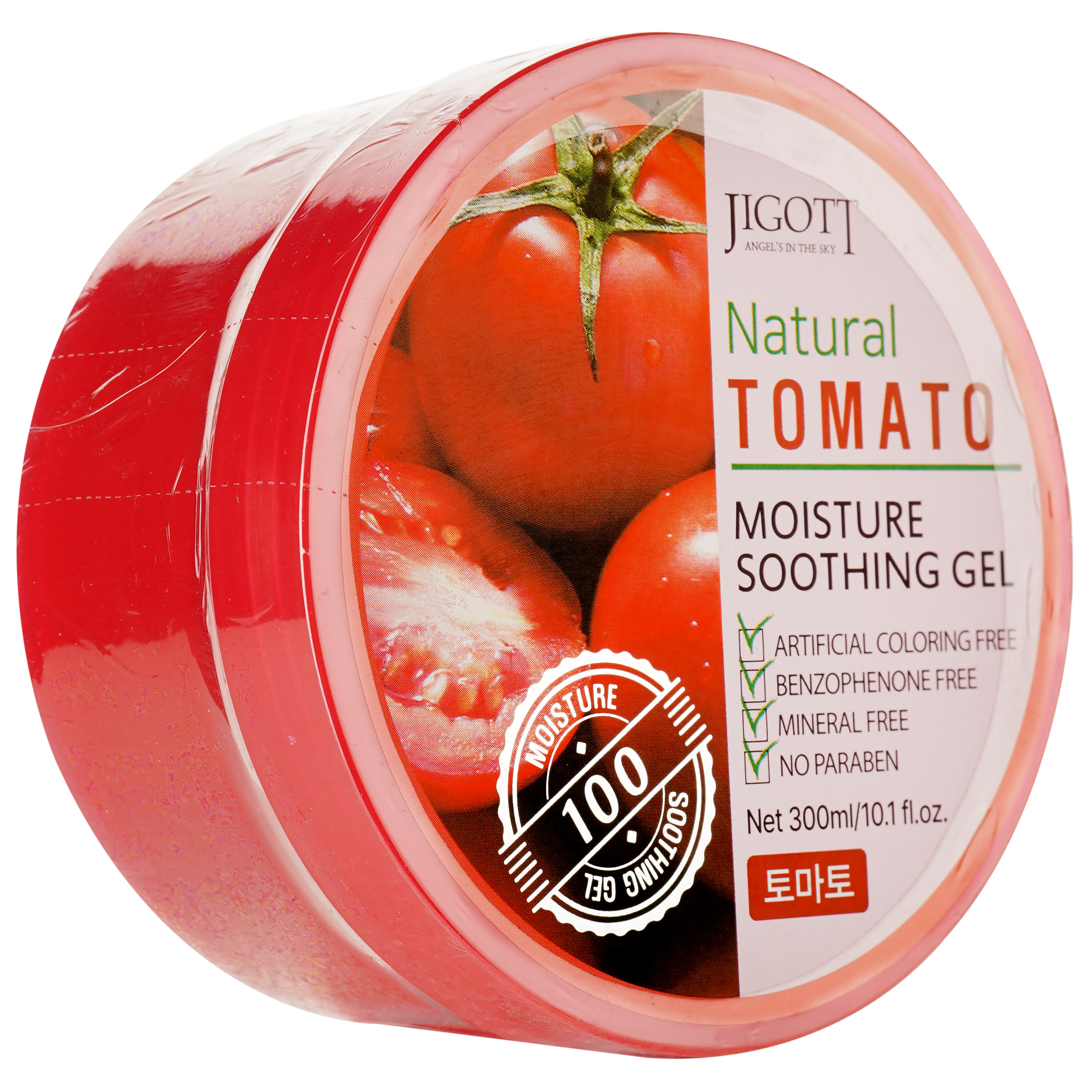 Зволожуючий гель для обличчя Jigott Natural Tomato Moisture Soothing Gel з екстрактом томату, 300 мл - фото 2