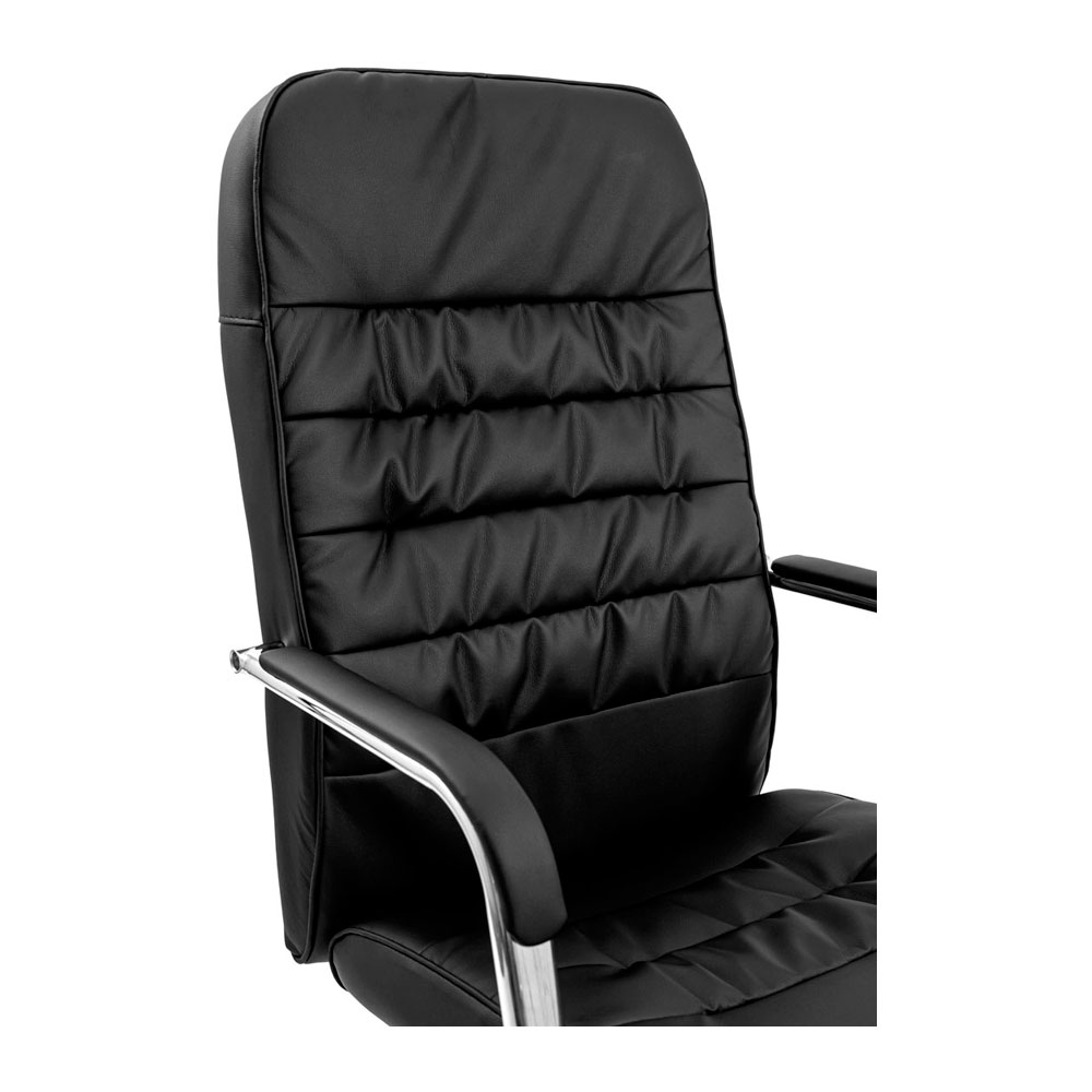 Кресло офисное Richman Лион Ю Хром M-1 Tilt черный (RCM-1062) - фото 4