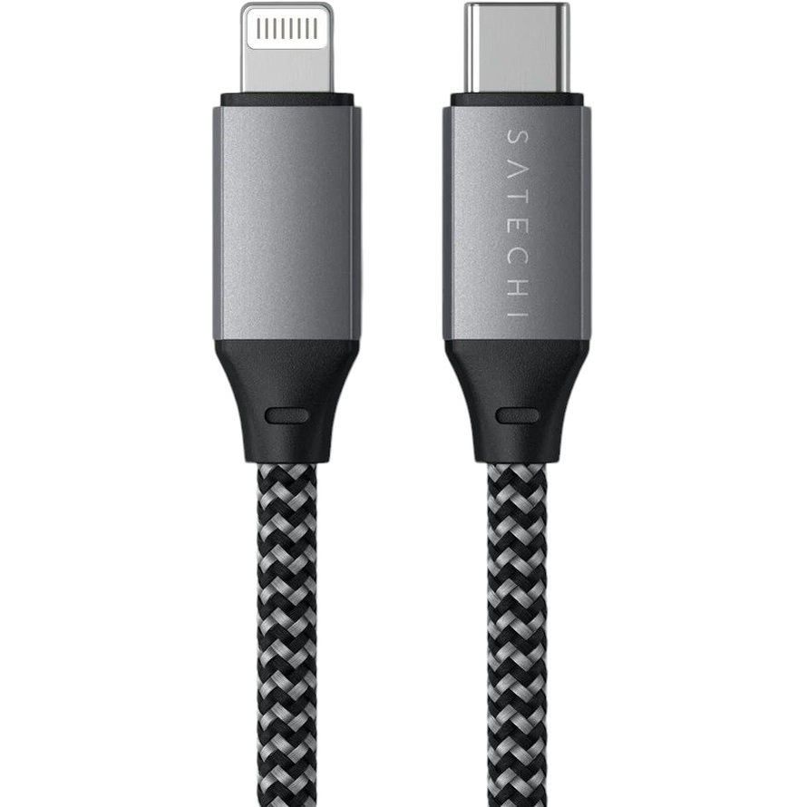 Кабель USB-C to Lightning Satechi Cable Space Gray 1.8 м - фото 1