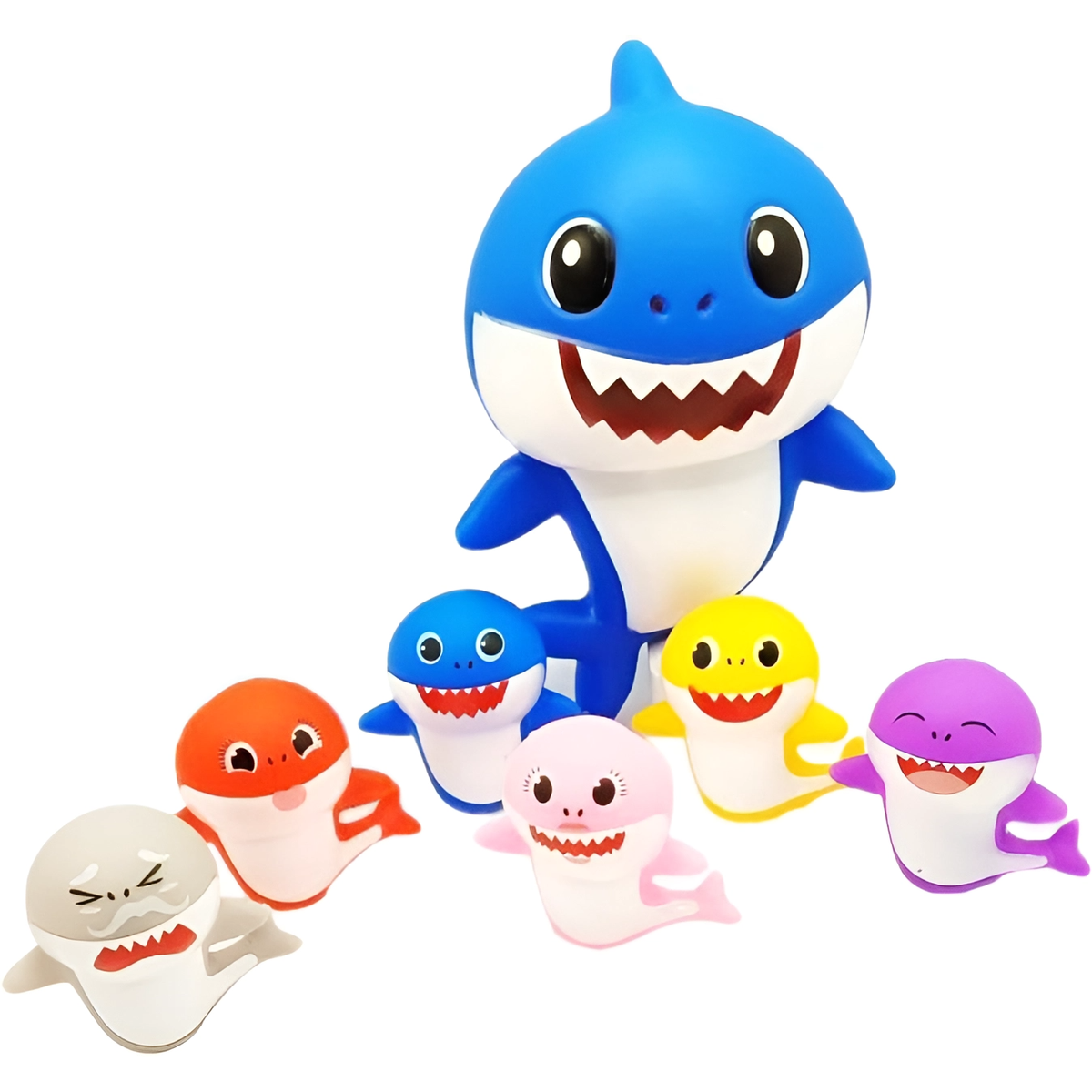 Набор игрушек для купания Bibi Toys Акула 7 шт. (760912BT) - фото 1
