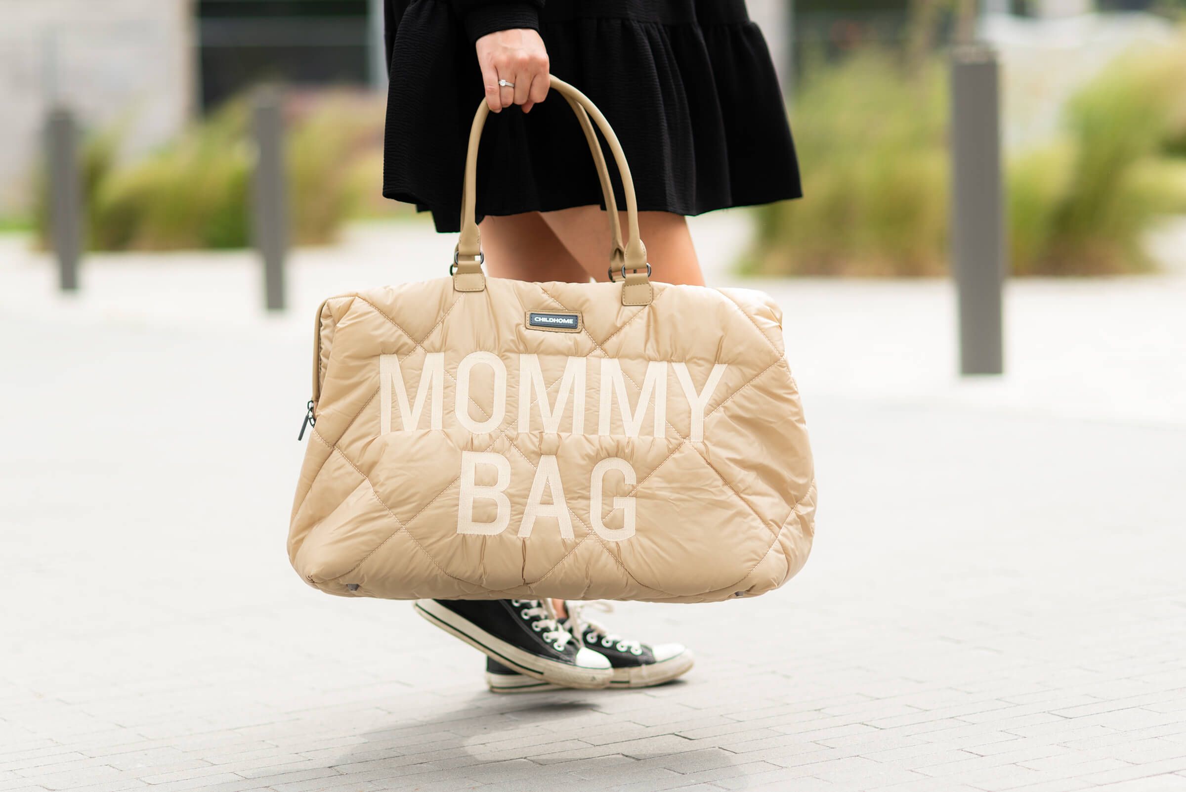 Сумка Childhome Mommy bag, дутая, бежевая (CWMBBPBE) - фото 15