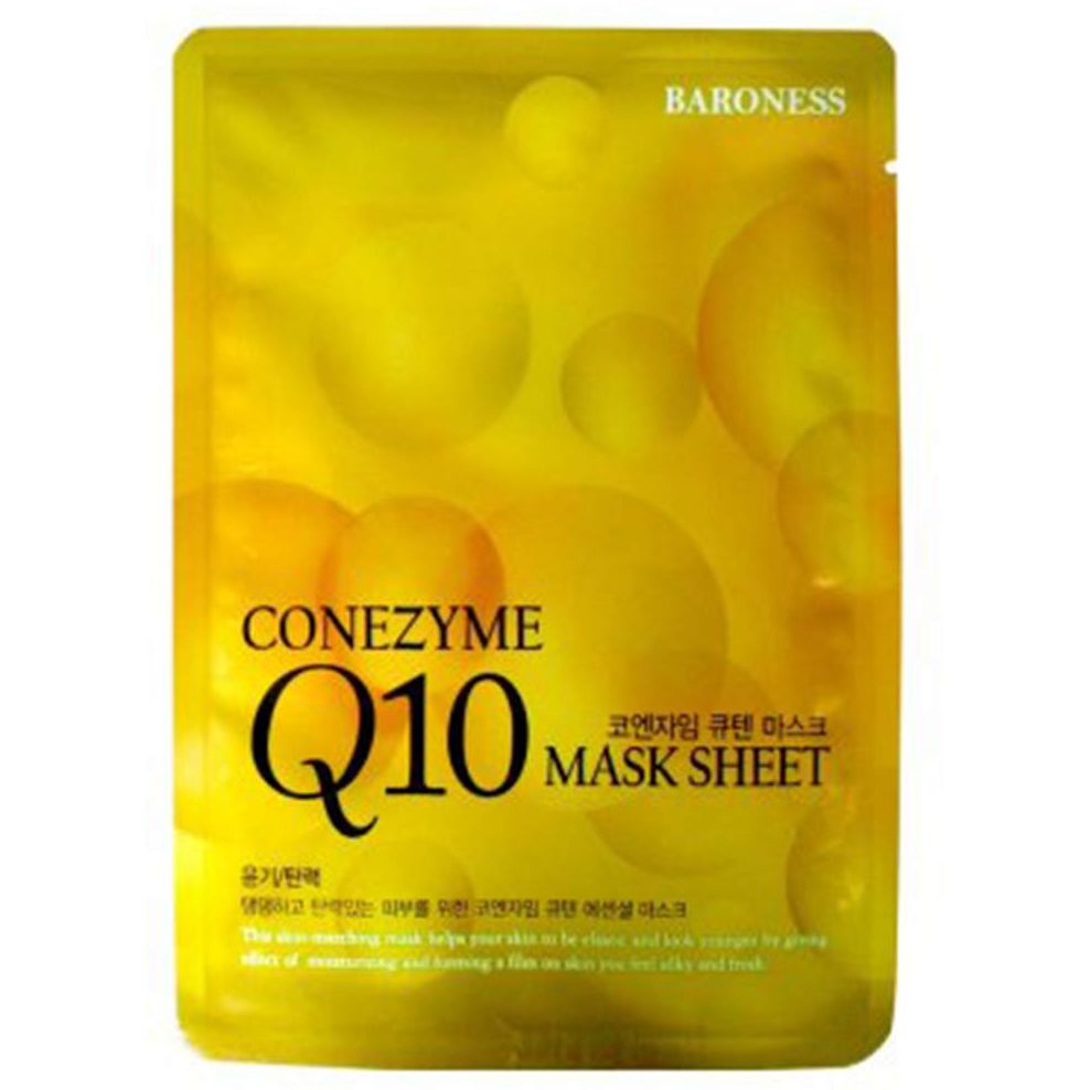 Тканевая маска для лица Baroness Coenzyme Q10 Mask Sheet, с коэнзимом, 25 мл - фото 1