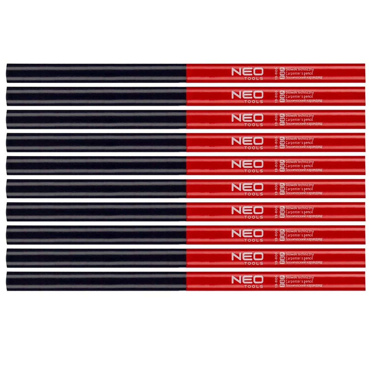 Набір технічних олівців Neo Tools 175 мм 12 шт. - фото 1