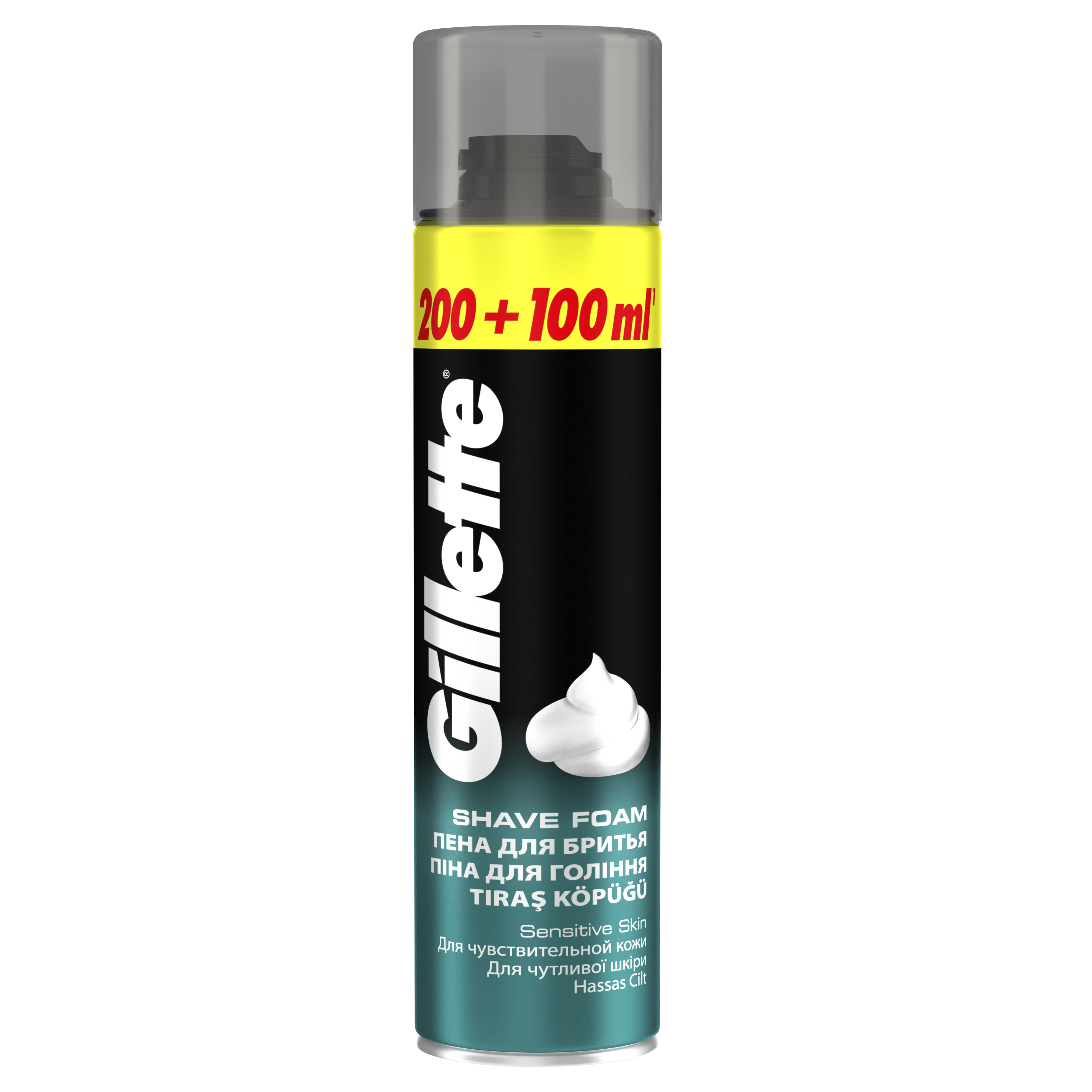 Піна для гоління Gillette Foam Sensitive Skin Для чутливої шкіри, 300 мл - фото 2