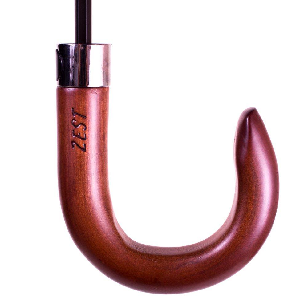 Чоловіча складана парасолька напівавтомат Zest 108.5 см коричнева - фото 4