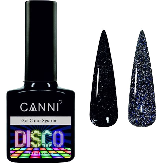 Светоотражающий гель-лак Canni Disco 3D flash №543 черно-синий 7.3 мл - фото 1