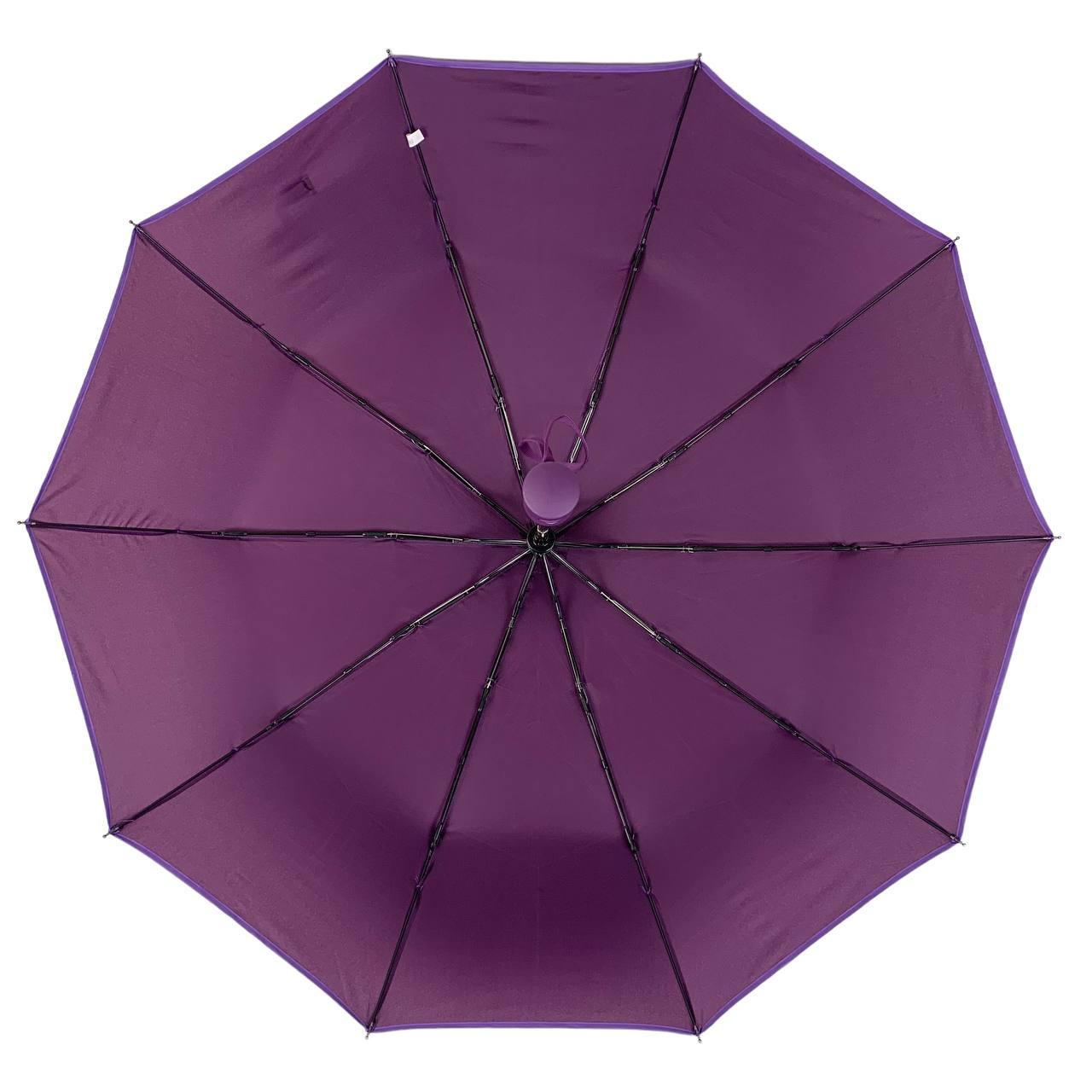 Жіноча складана парасолька напівавтомат Bellissima 98 см фіолетова - фото 3