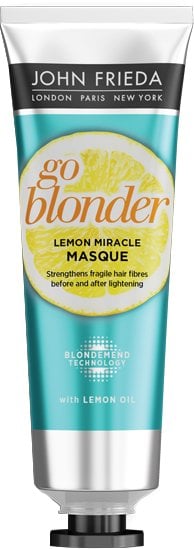 Освітлююча маска John Frieda Go Blonder Lemon, 100 мл - фото 1
