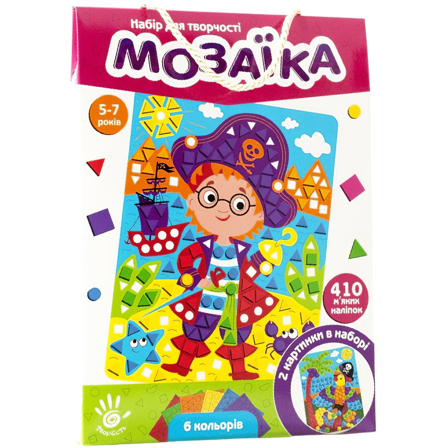 Набор для творчества Vladi Toys Мягкая мозаика. Пират VT4511-04 - фото 1