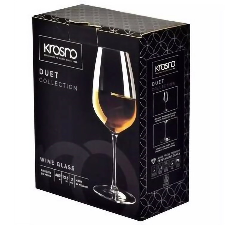 Набор бокалов для вина Krosno Duet стекло 460 мл 2 шт. (866147) - фото 3