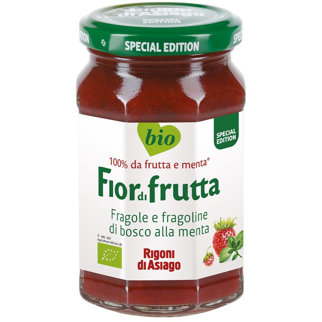 Джем Fiordifrutta Полуниця та лісові ягоди з м'ятою органічний 250 г - фото 1