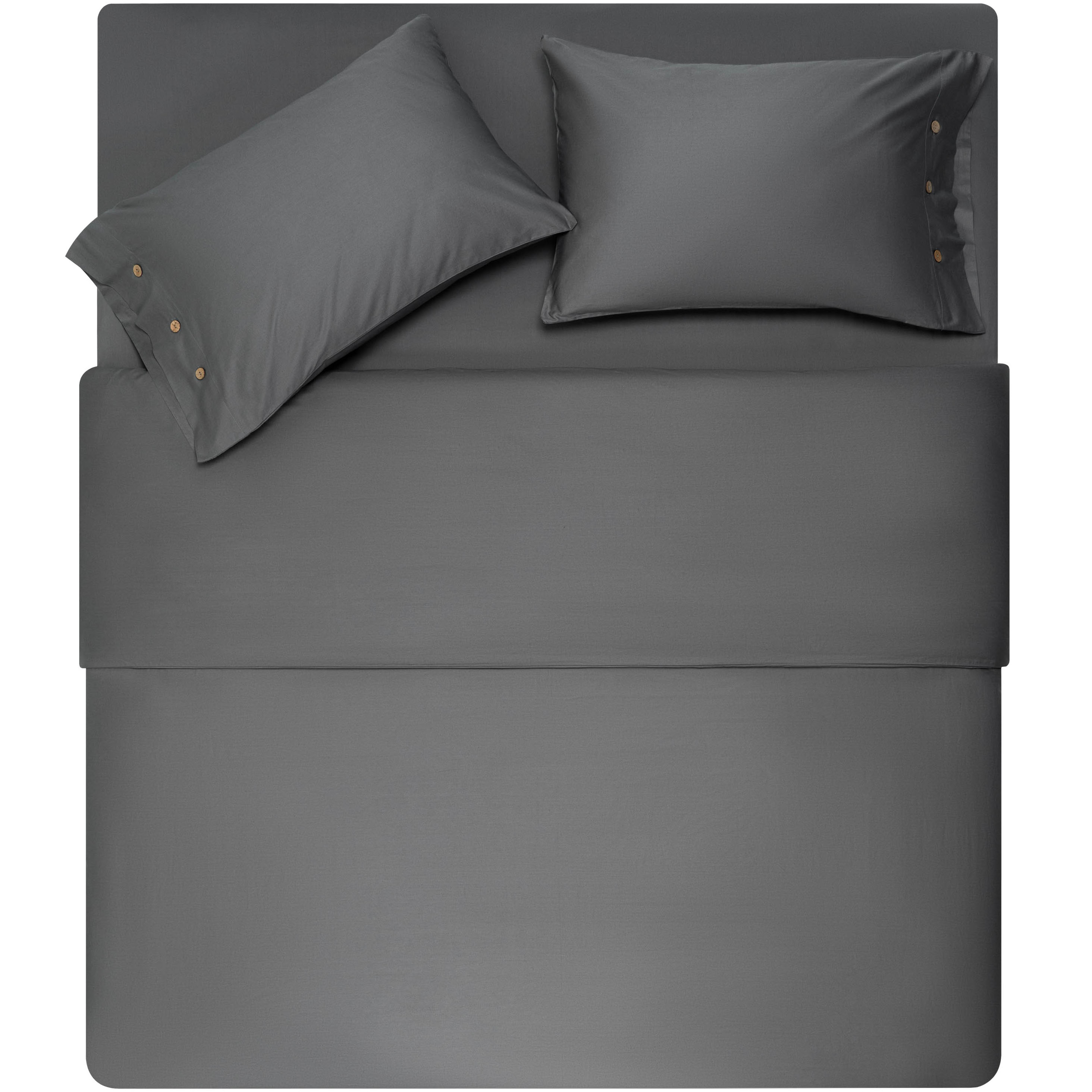 Комплект постельного белья Ardesto Mix&Match серый полуторный сатин (ART1622SD) - фото 1