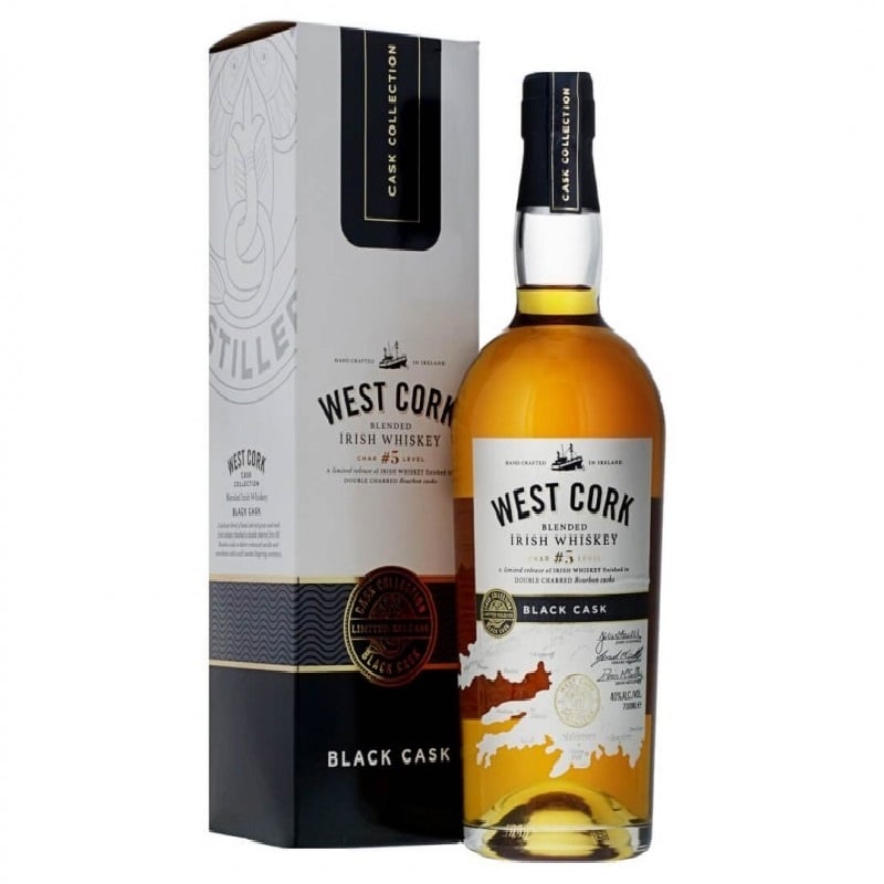Віскі West Cork Black Cask Blended Irish Whiskey, 40%, 0,7 л (49047) - фото 1