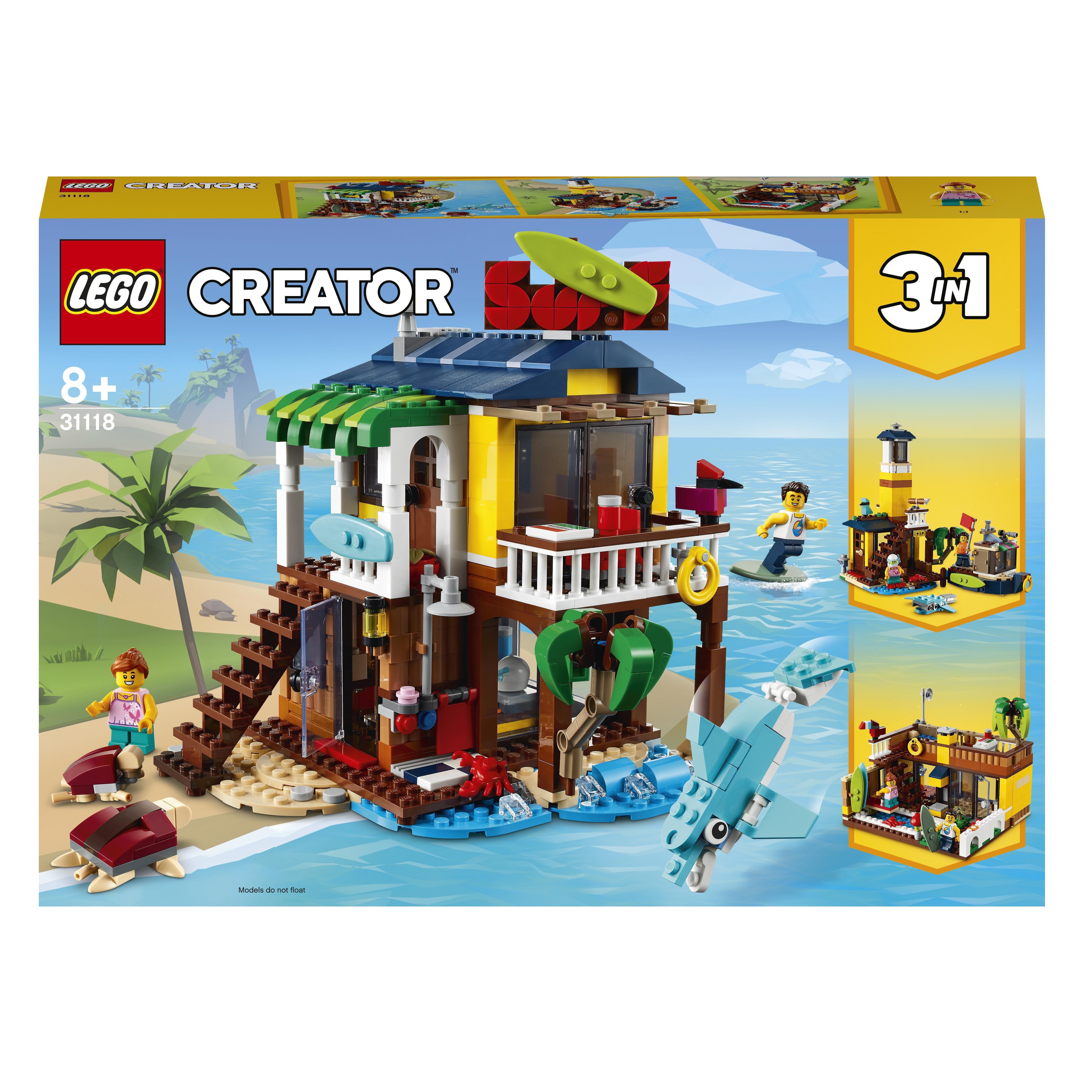 Конструктор LEGO Creator Пляжний будиночок серферів, 564 деталі (31118) - фото 1