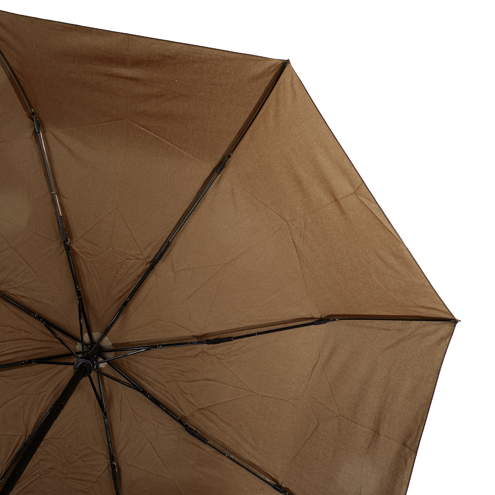 Женский складной зонтик полный автомат Eterno 96 см коричневый - фото 3