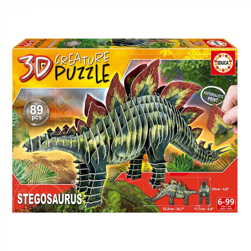 Пазл 3D Educa Стегозавр, 89 елементів (19184) - фото 1