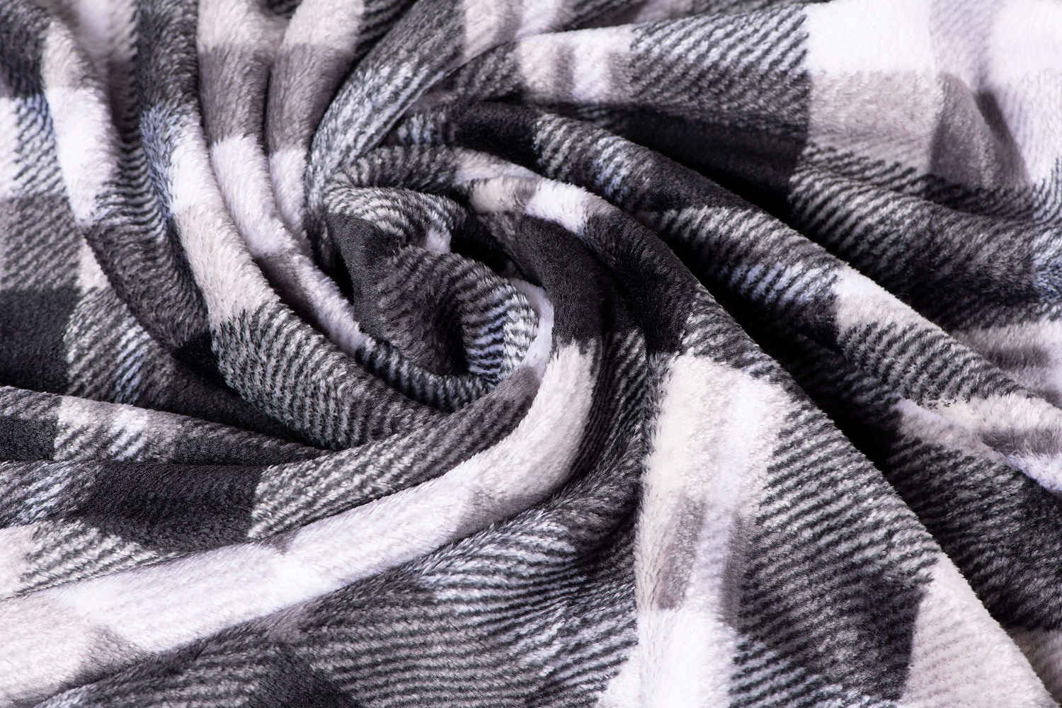 Плед Ardesto Flannel, 200х160 см, клетка, серый (ART0101PB) - фото 5