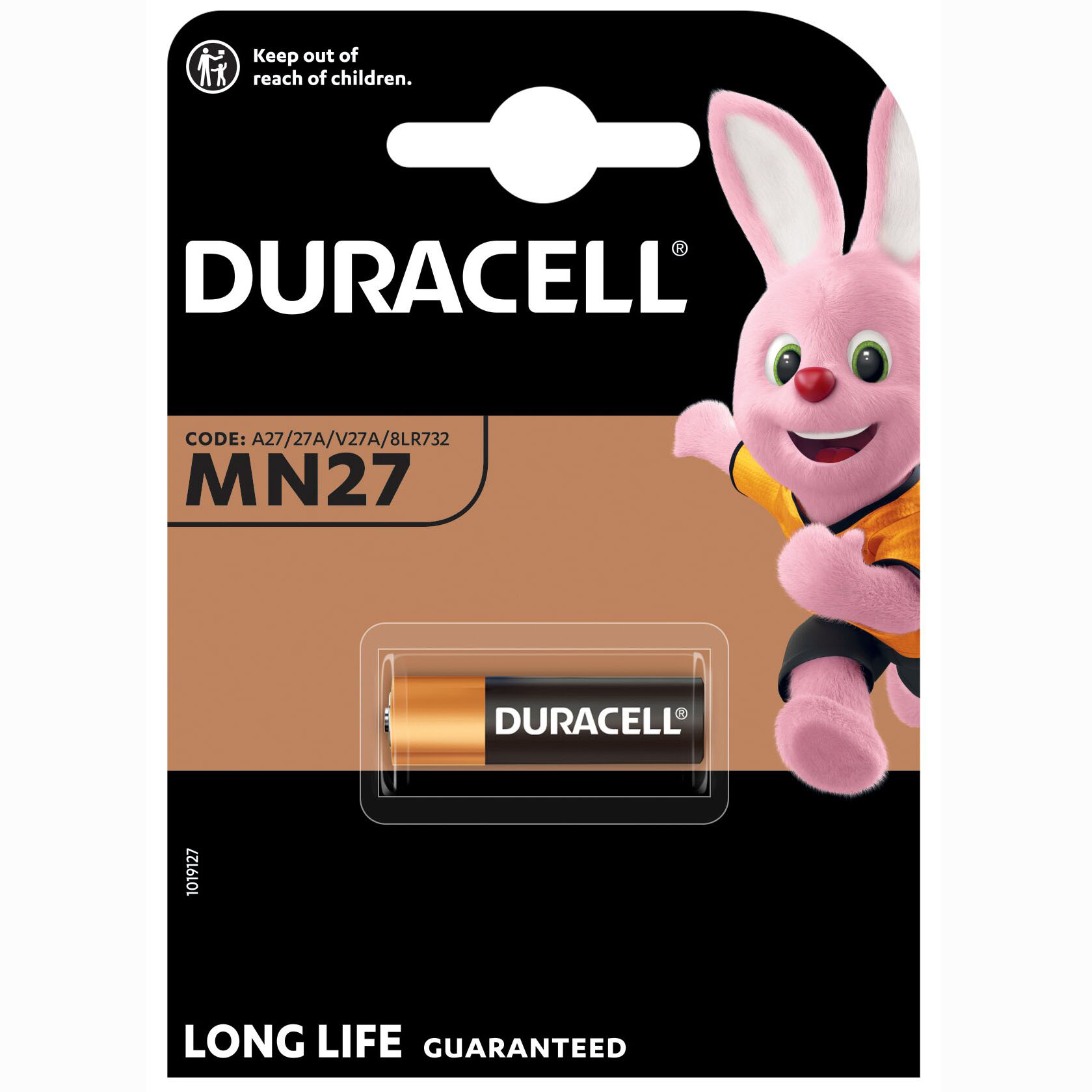 Специализированная щелочная батарейка Duracell 12V MN27 A27/27A/V27A/8LR732 (706029) - фото 2