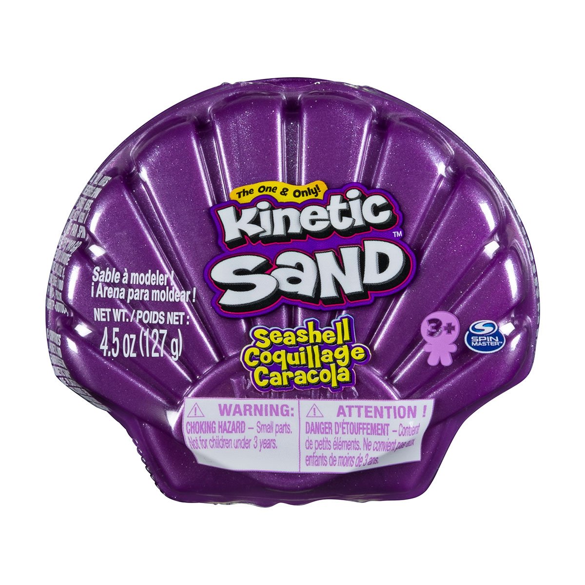 Кинетический песок Kinetic Sand Ракушка, фиолетовый, 127 г (71482PP) - фото 1