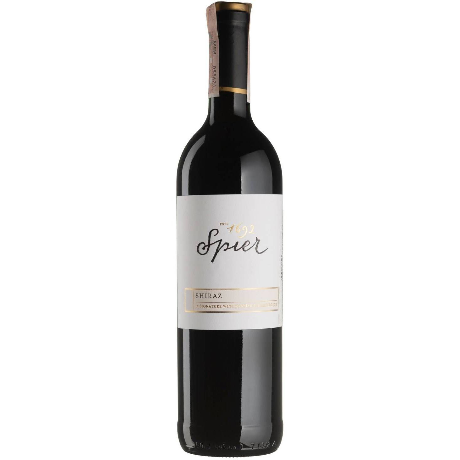 Вино Spier Wines Shiraz Spier Signature, червоне, сухе, 0,75 л - фото 1