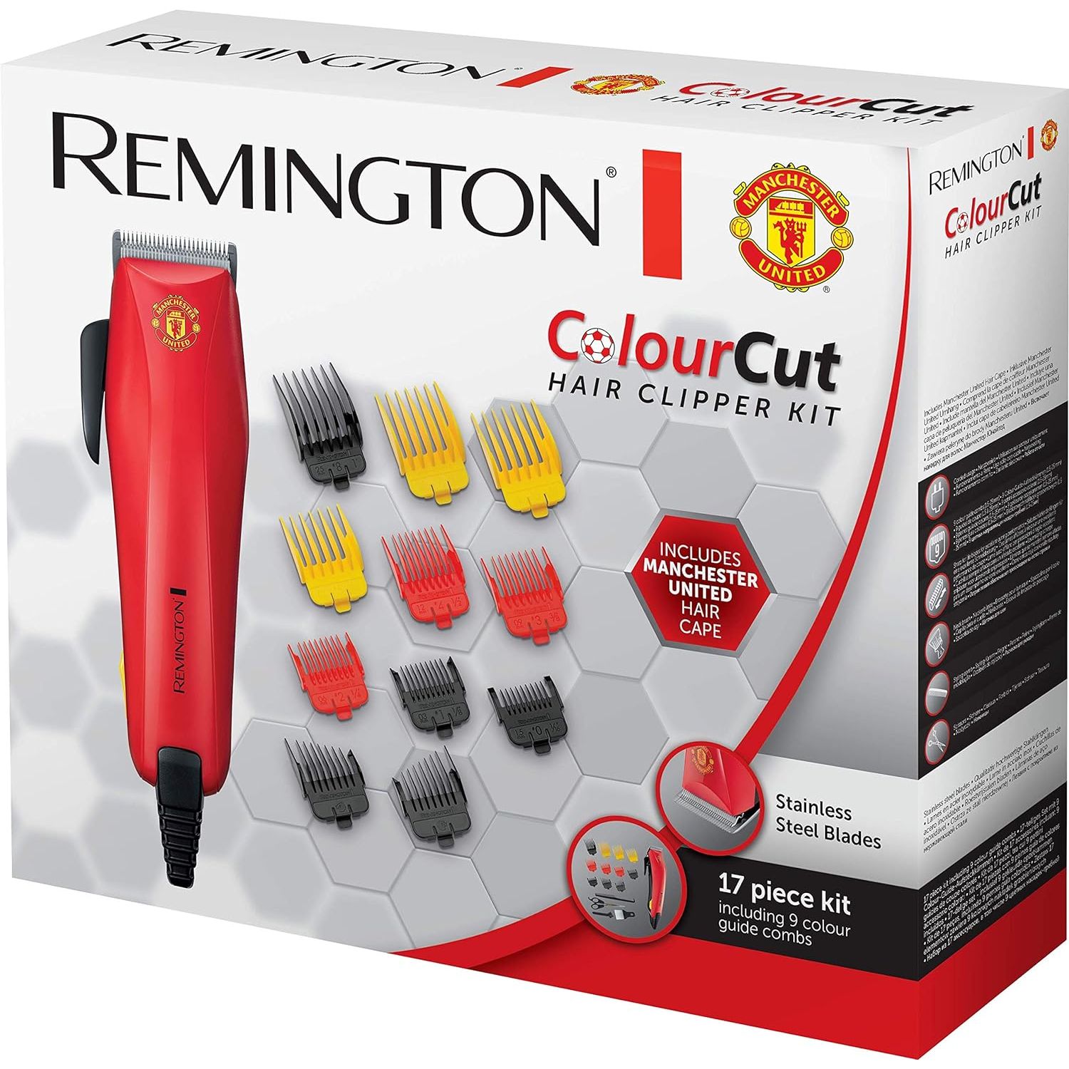 Машинка для стрижки Remington Colour Cut Manchester United HC5038 красная - фото 7
