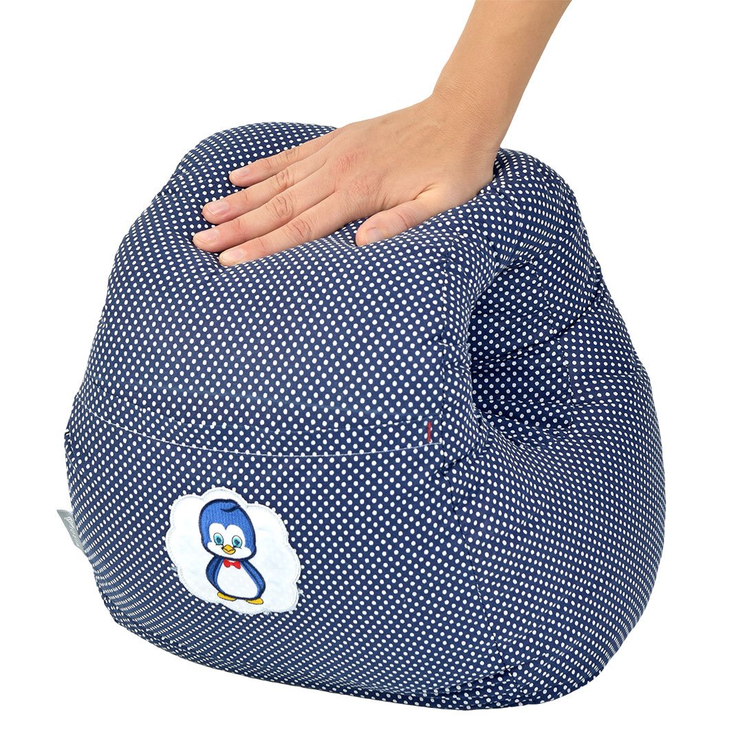 Подушка для годування Papaella Mini Горошок, 28х30 см, синій (8-31999) - фото 9